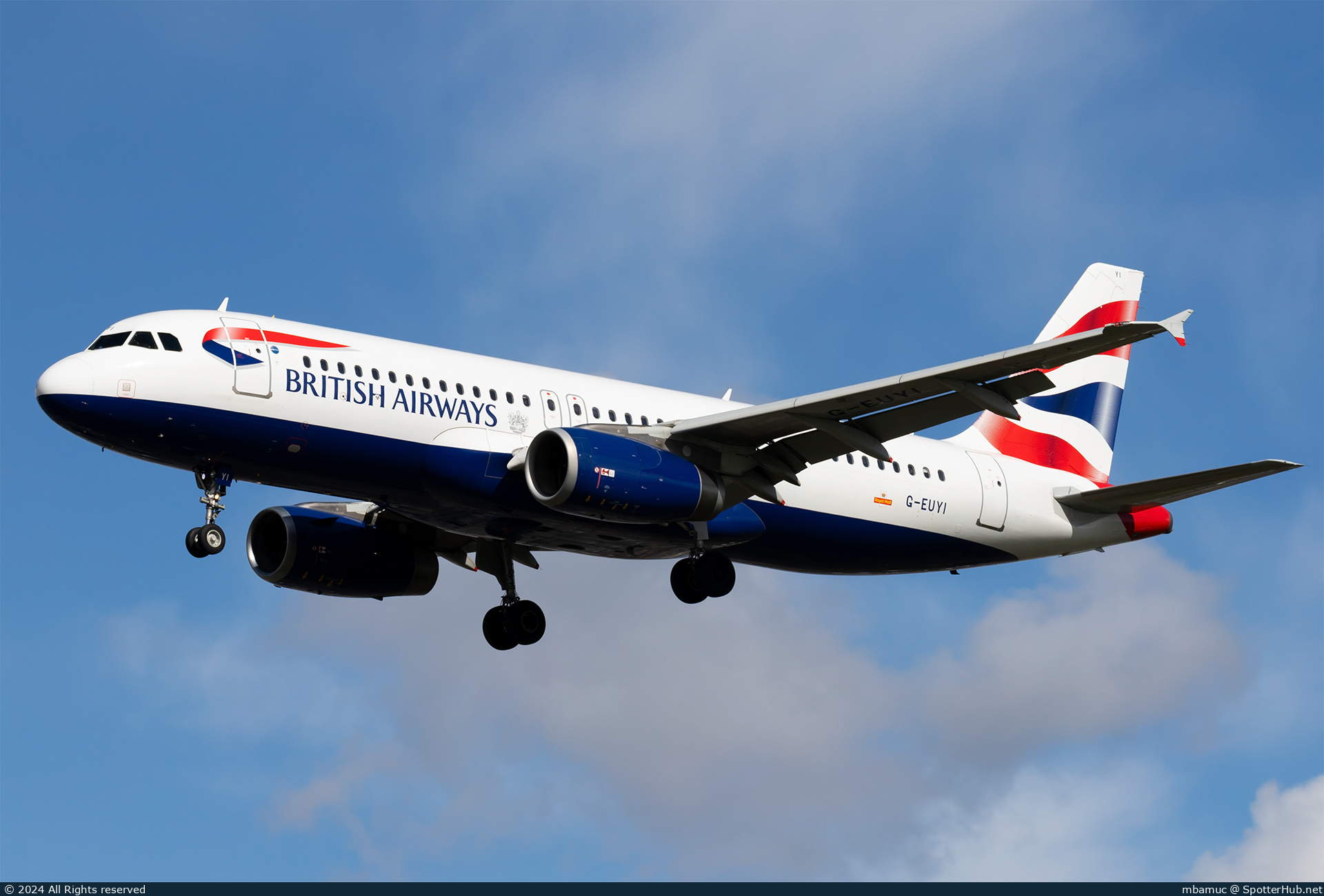 Photo of G-EUYI - Airbus A320-232 operated by British Airways