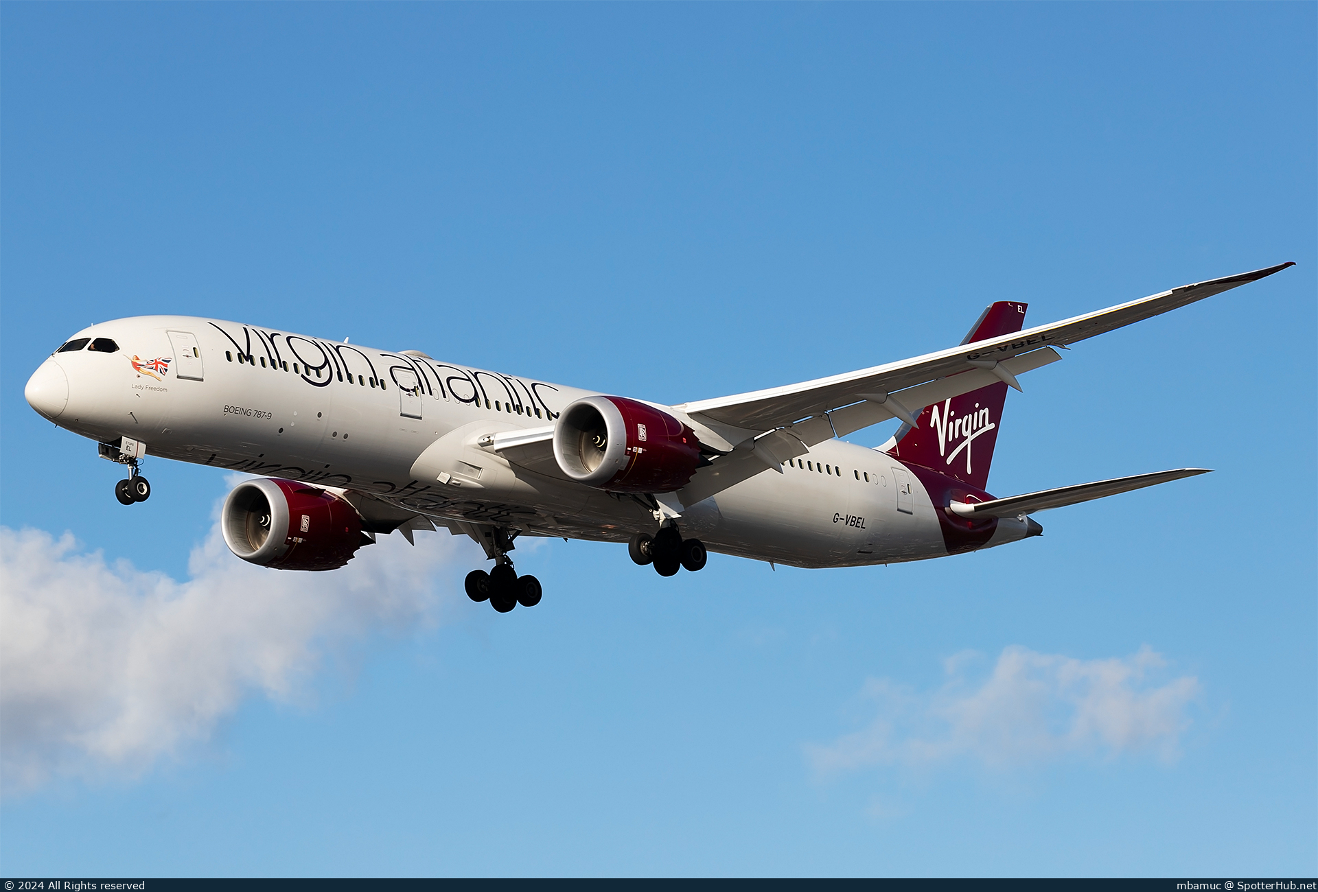 Photo of G-VBEL - Boeing 787-9 Dreamliner operated by Virgin Atlantic Airways