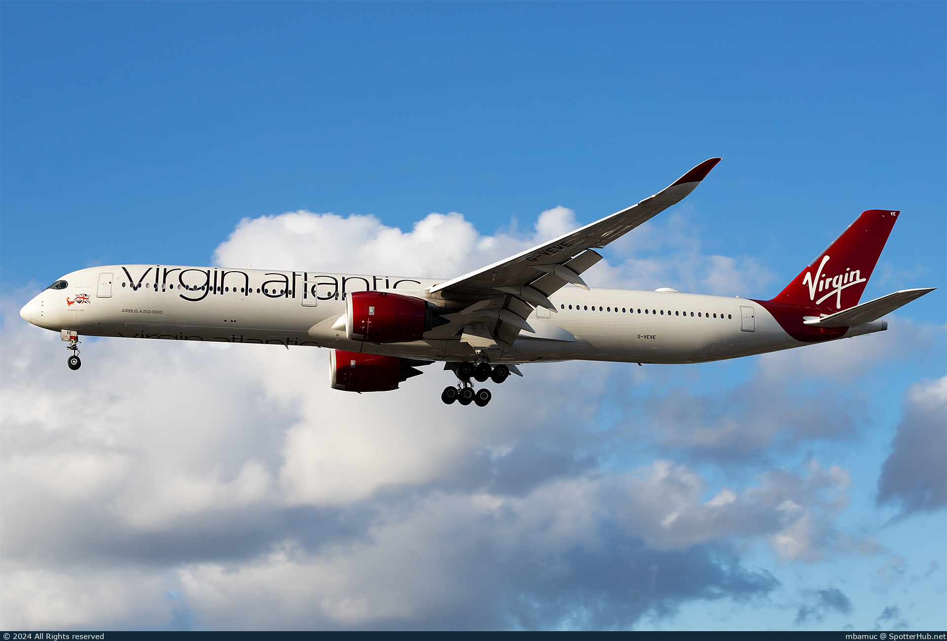Photo of G-VEVE - Airbus A350-1041 operated by Virgin Atlantic Airways