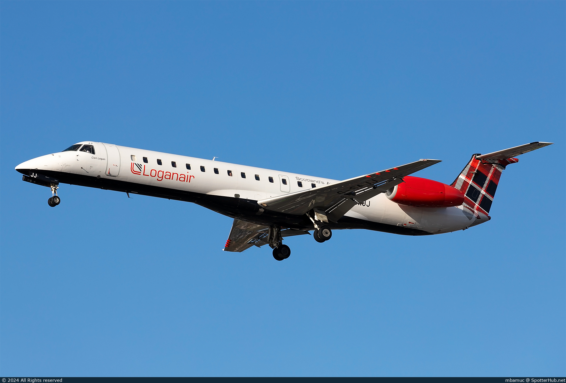 Photo of G-SAJJ - Embraer ERJ-145EP operated by Loganair