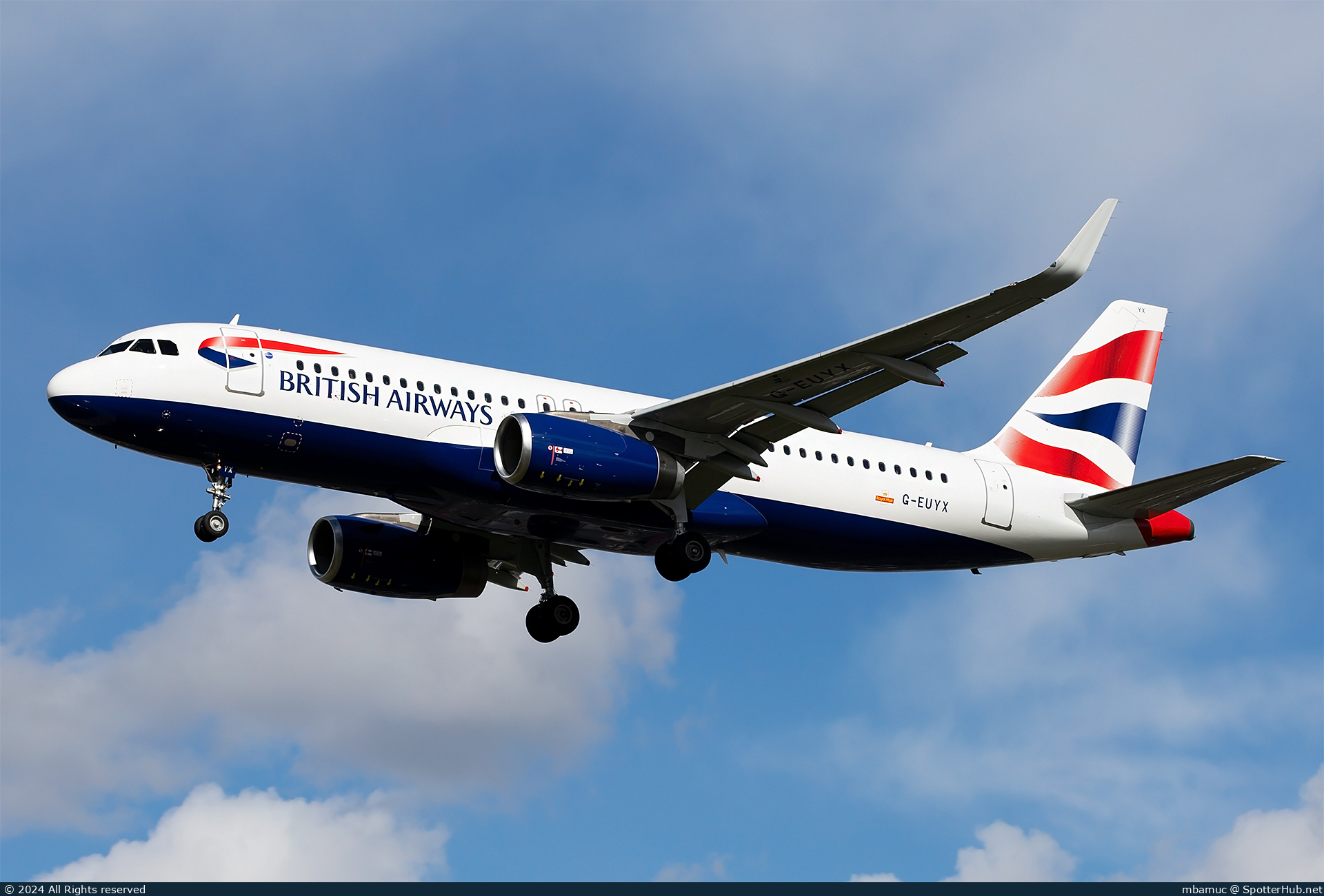 Photo of G-EUYX - Airbus A320-232 operated by British Airways