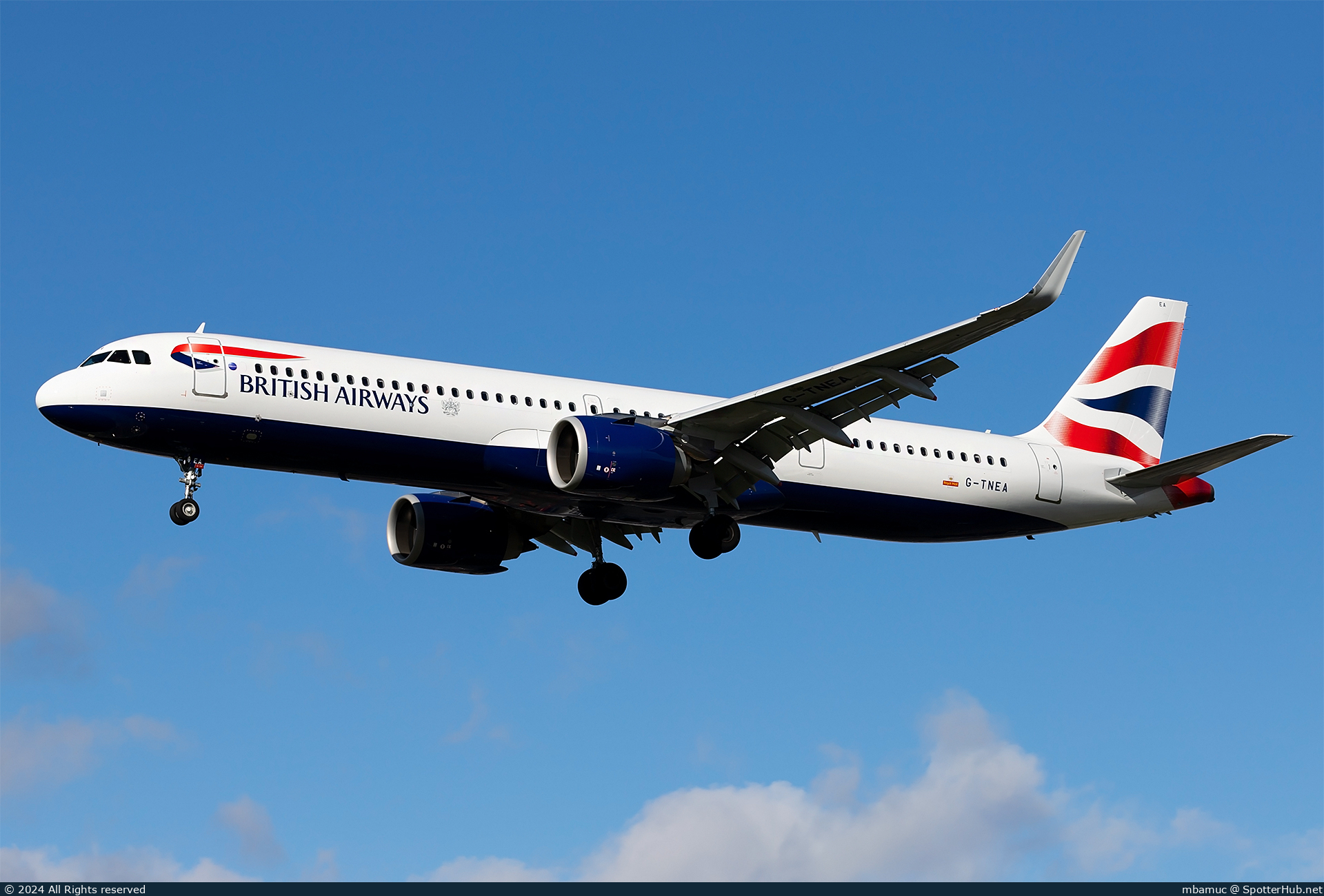 Photo of G-TNEA - Airbus A321-251NX operated by British Airways