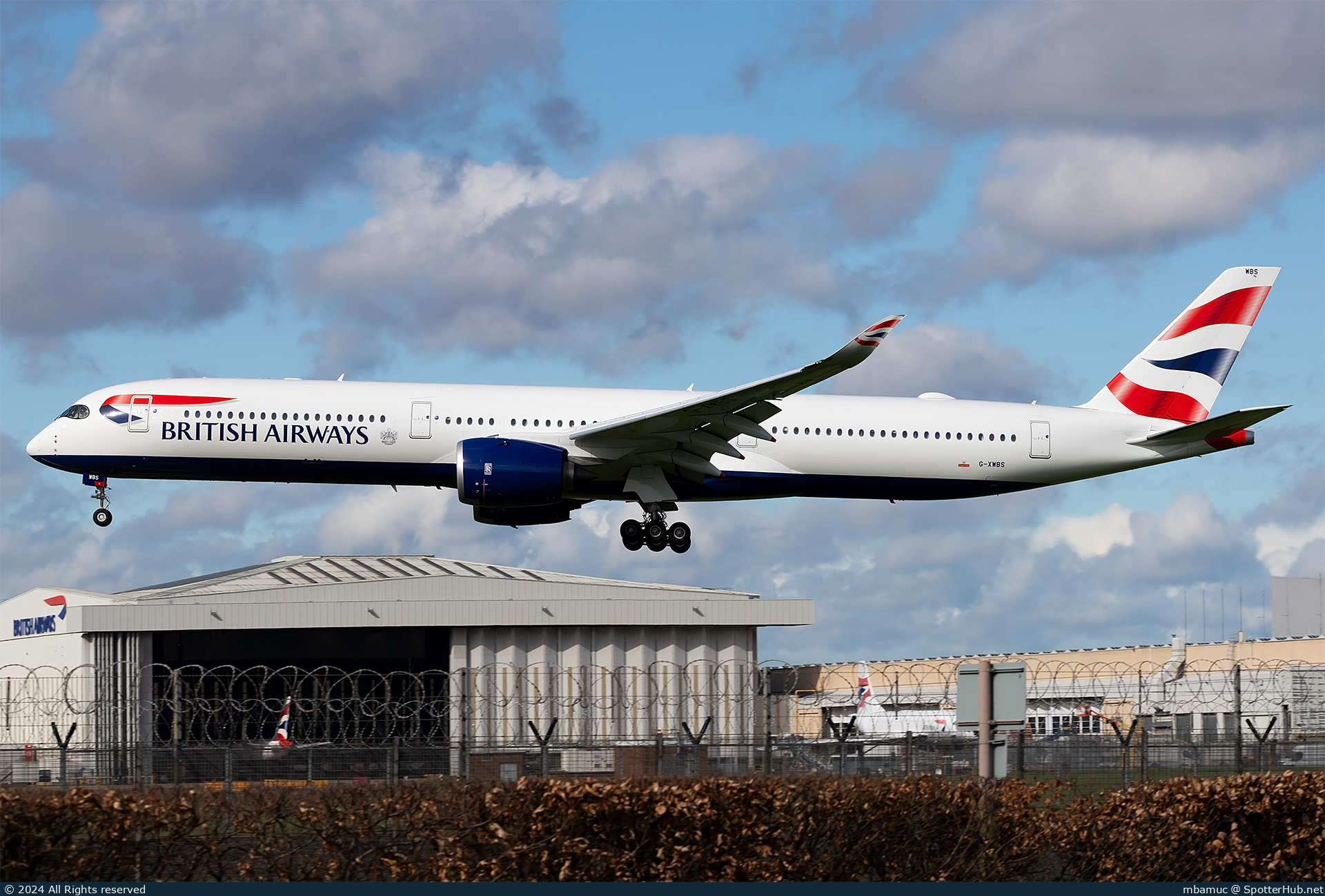 Photo of G-XWBS - Airbus A350-1041 operated by British Airways