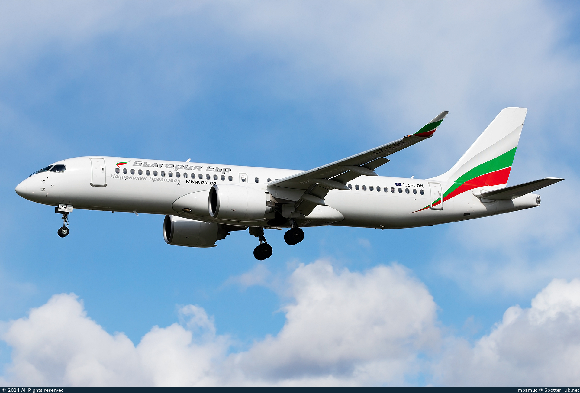 Photo of LZ-LON - Airbus A220-300 operated by Bulgaria Air
