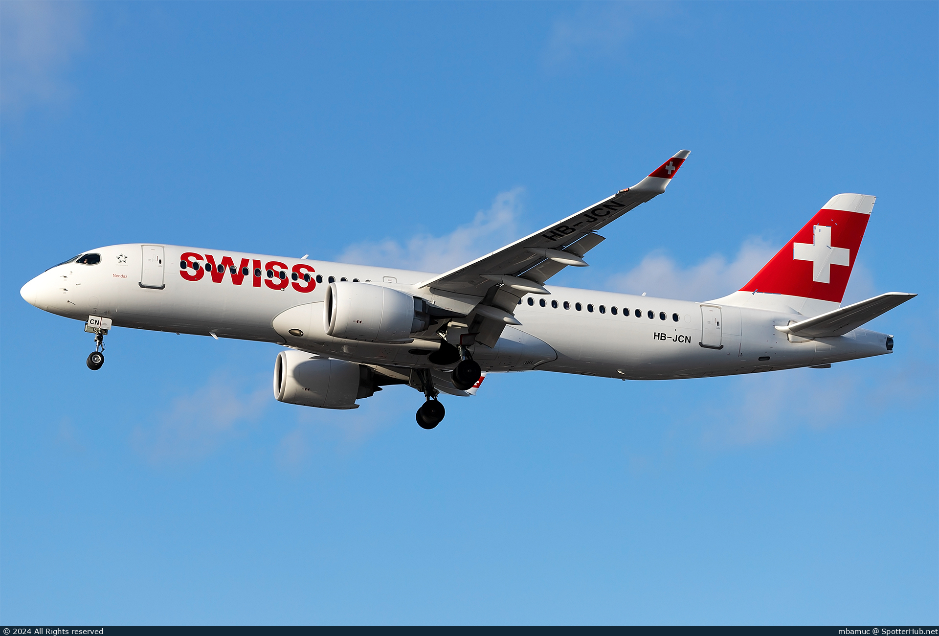 Photo of HB-JCN - Airbus A220-300 operated by Swiss International Air Lines