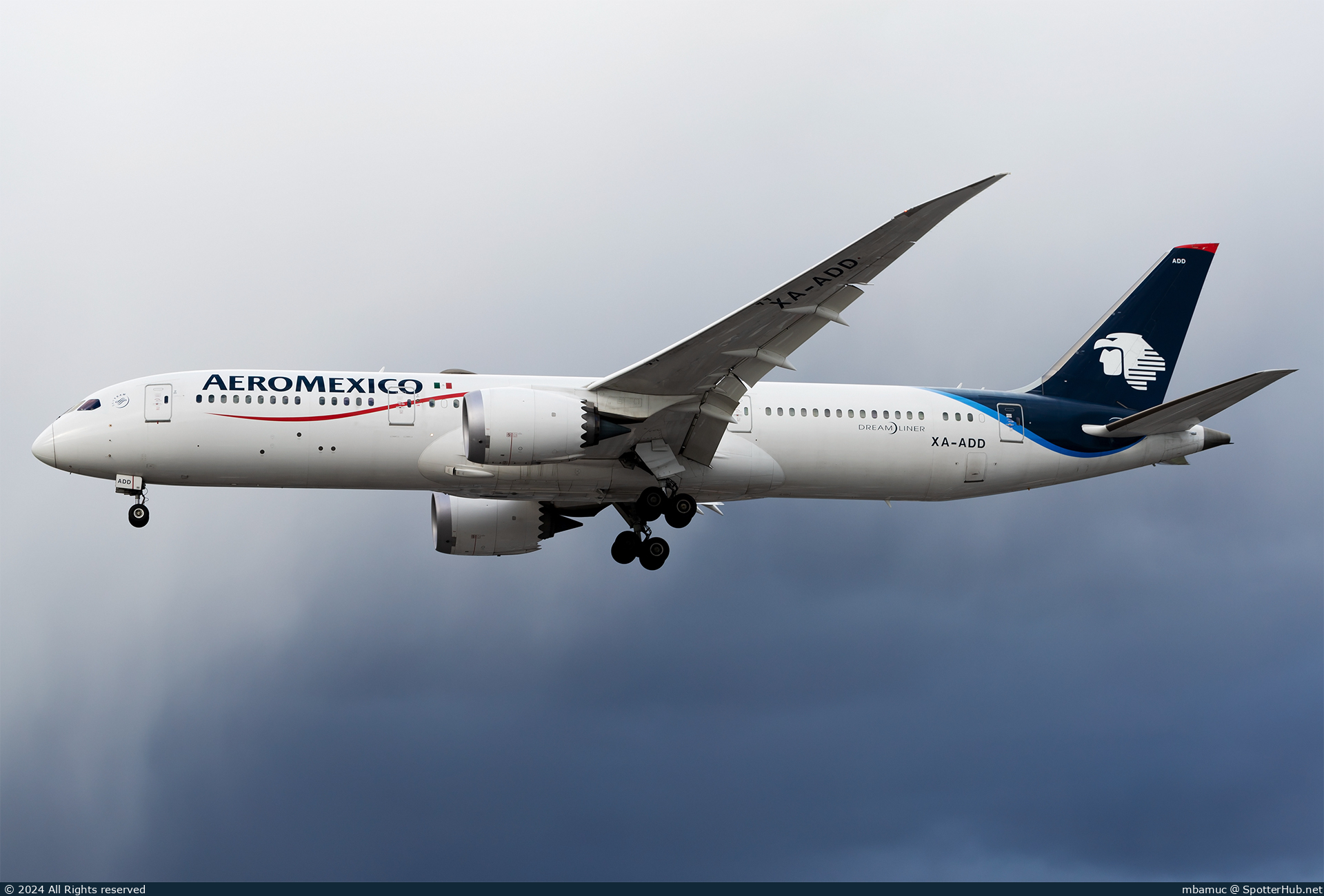 Photo of XA-ADD - Boeing 787-9 Dreamliner operated by Aeroméxico