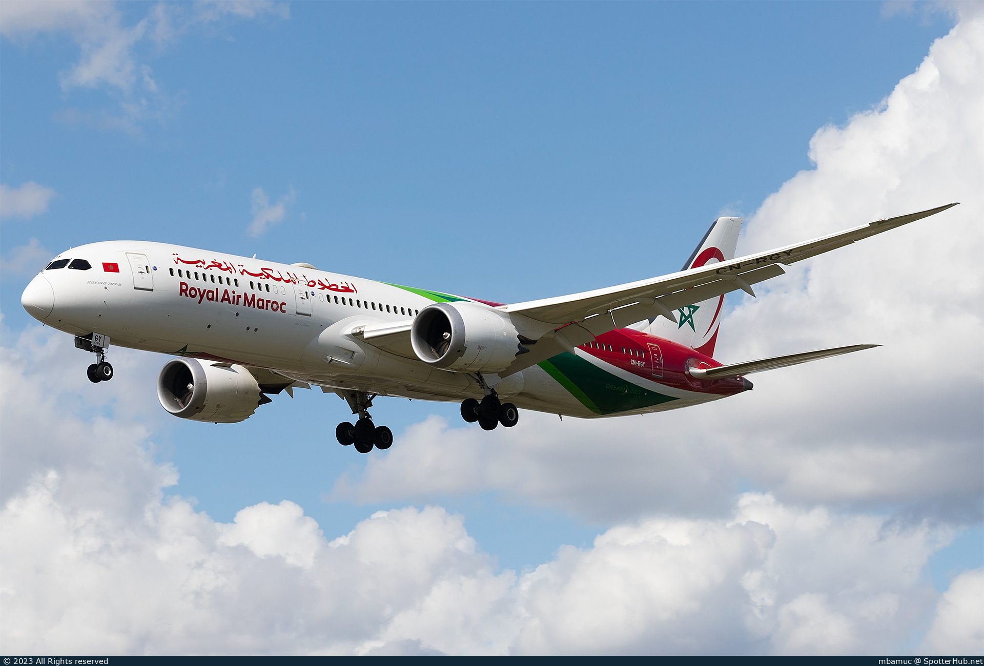 Photo of CN-RGY - Boeing 787-9 Dreamliner operated by Royal Air Maroc