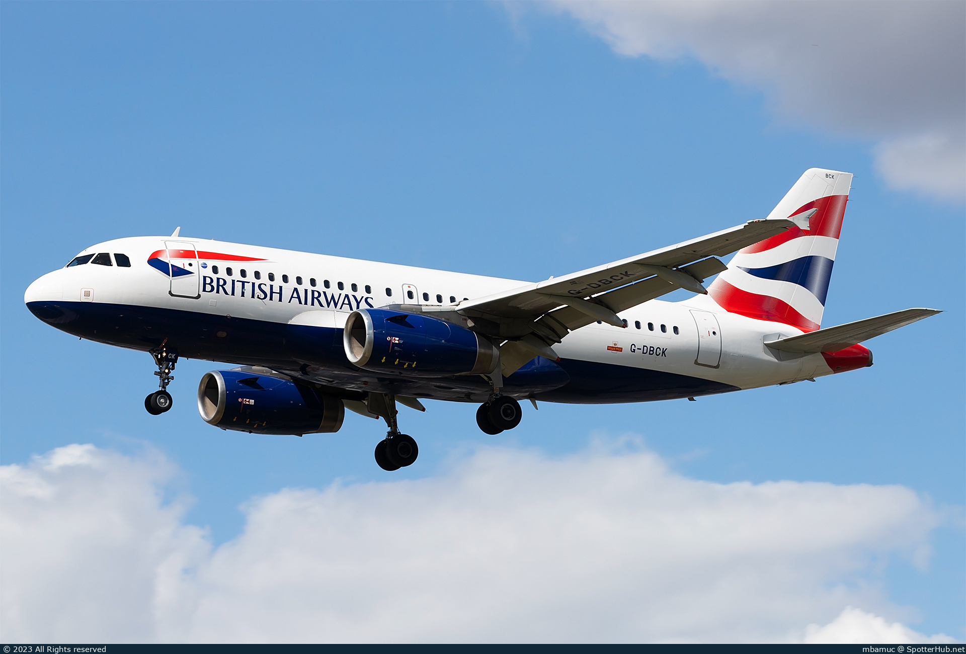 Photo of G-DBCK - Airbus A319-131 operated by British Airways