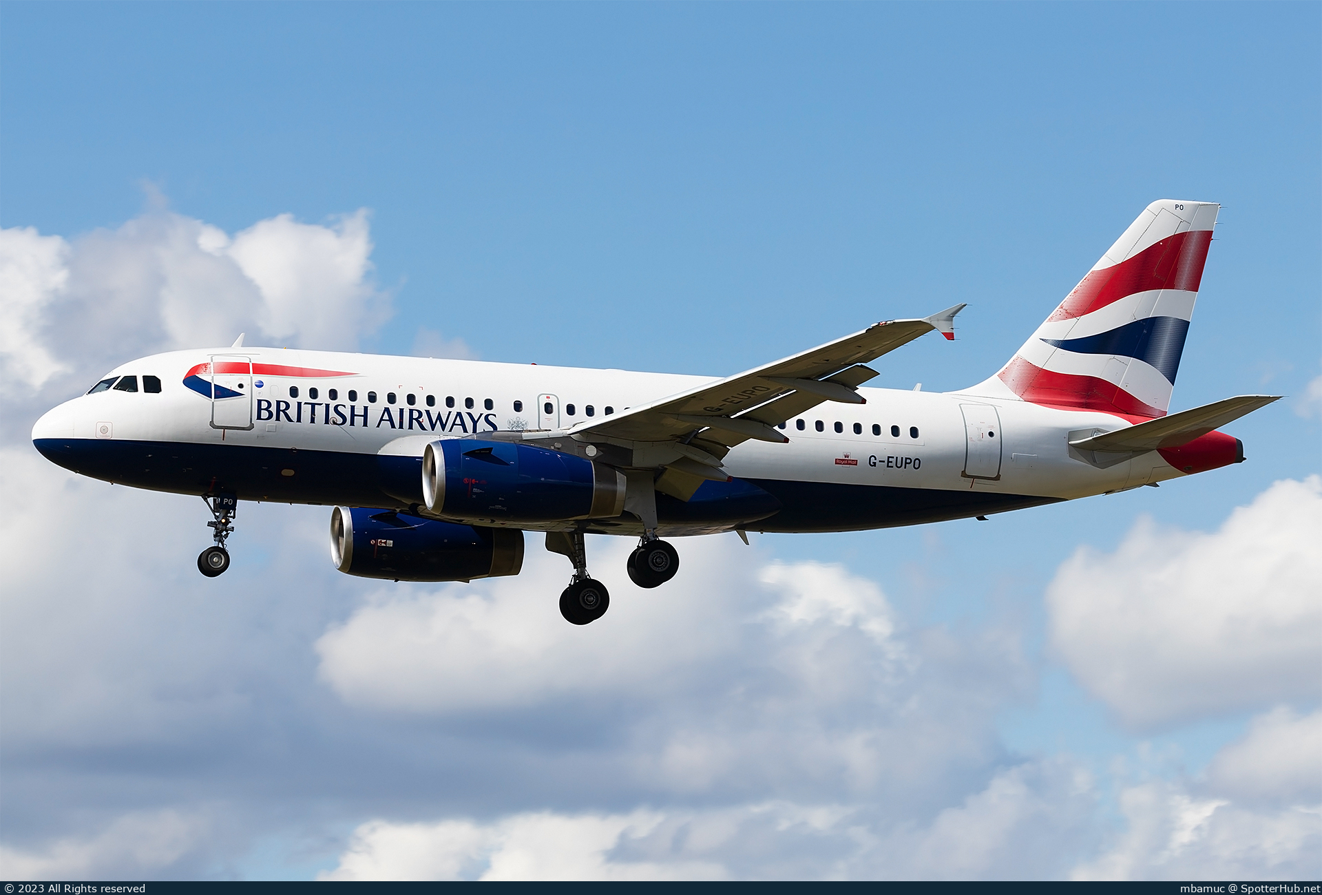 Photo of G-EUPO - Airbus A319-131 operated by British Airways