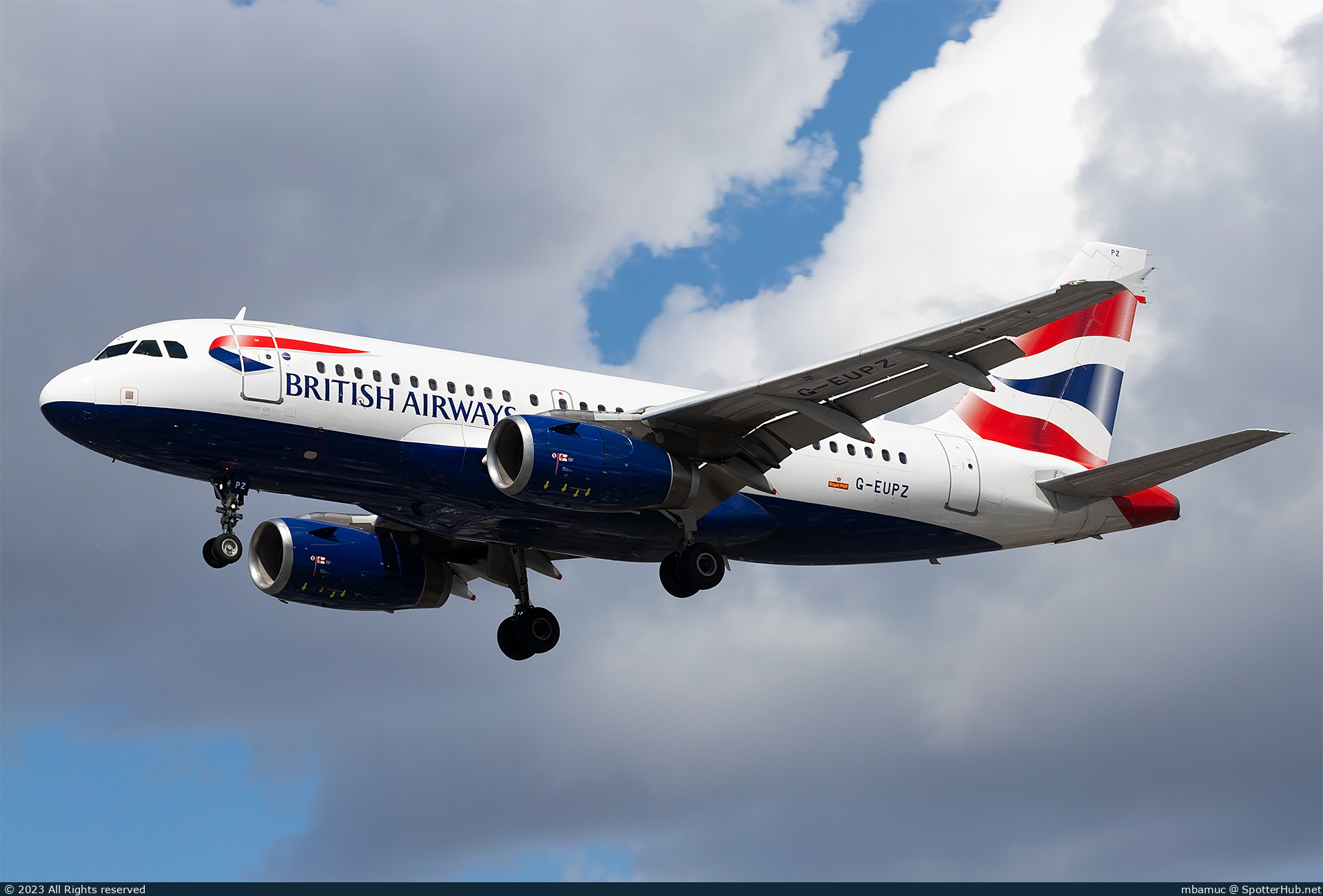 Photo of G-EUPZ - Airbus A319-131 operated by British Airways