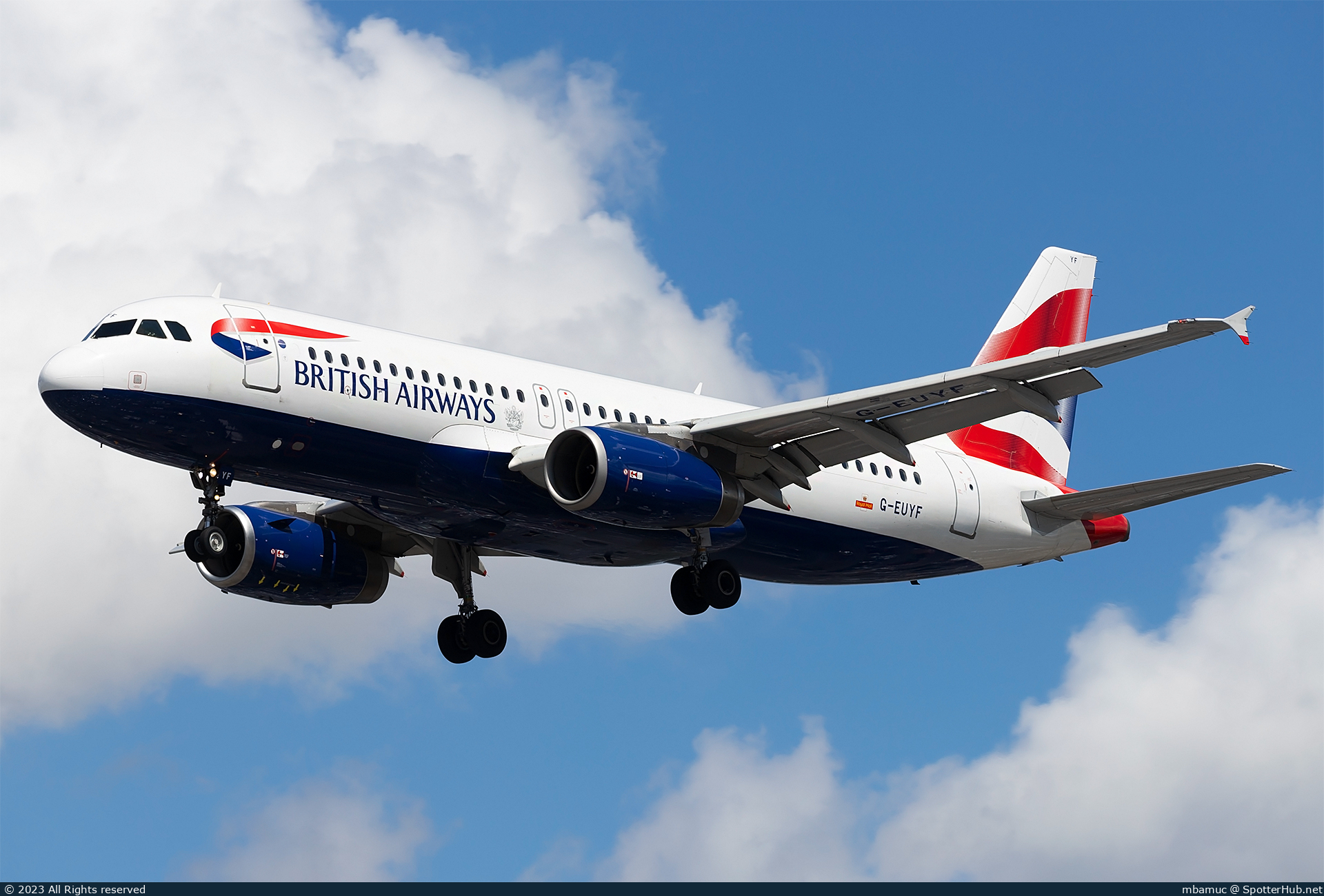 Photo of G-EUYF - Airbus A320-232 operated by British Airways