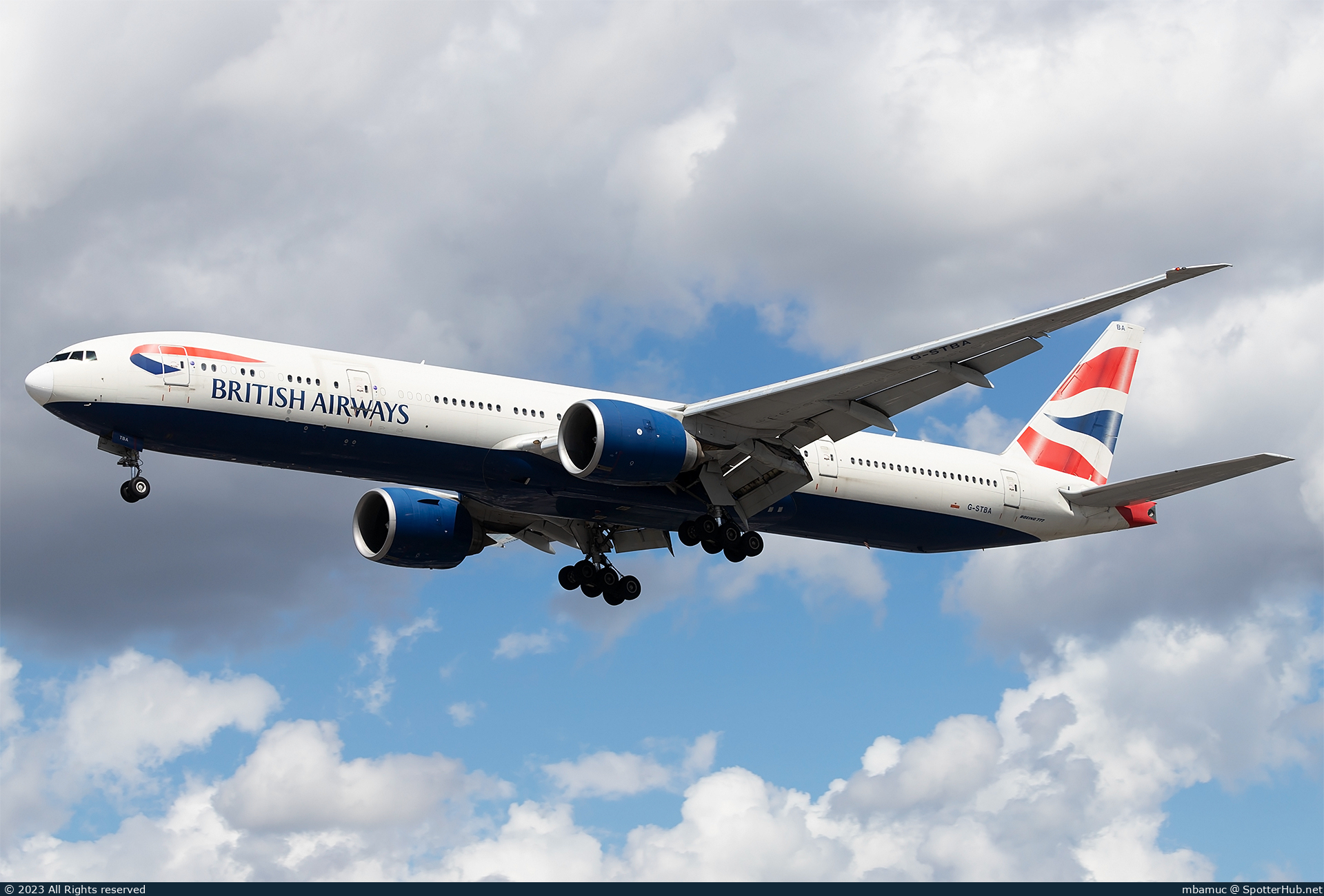 Photo of G-STBA - Boeing 777-336(ER) operated by British Airways