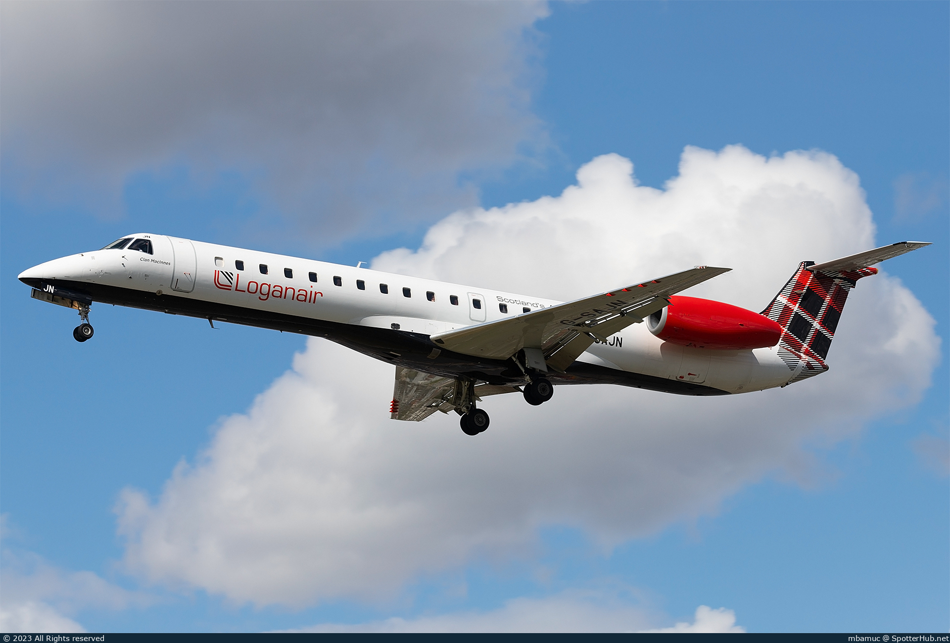 Photo of G-SAJN - Embraer ERJ-145EP operated by Loganair