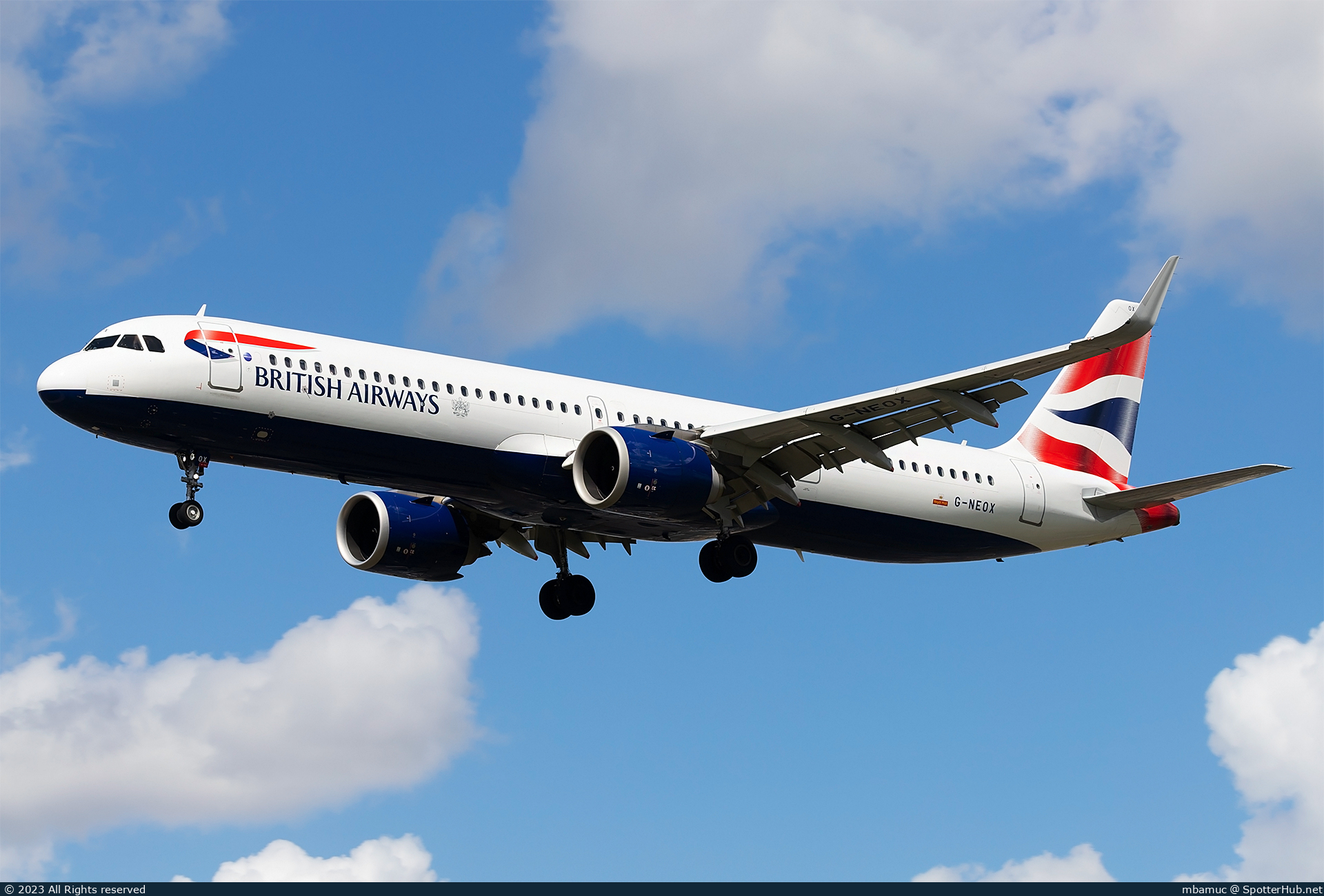 Photo of G-NEOX - Airbus A321-251NX operated by British Airways