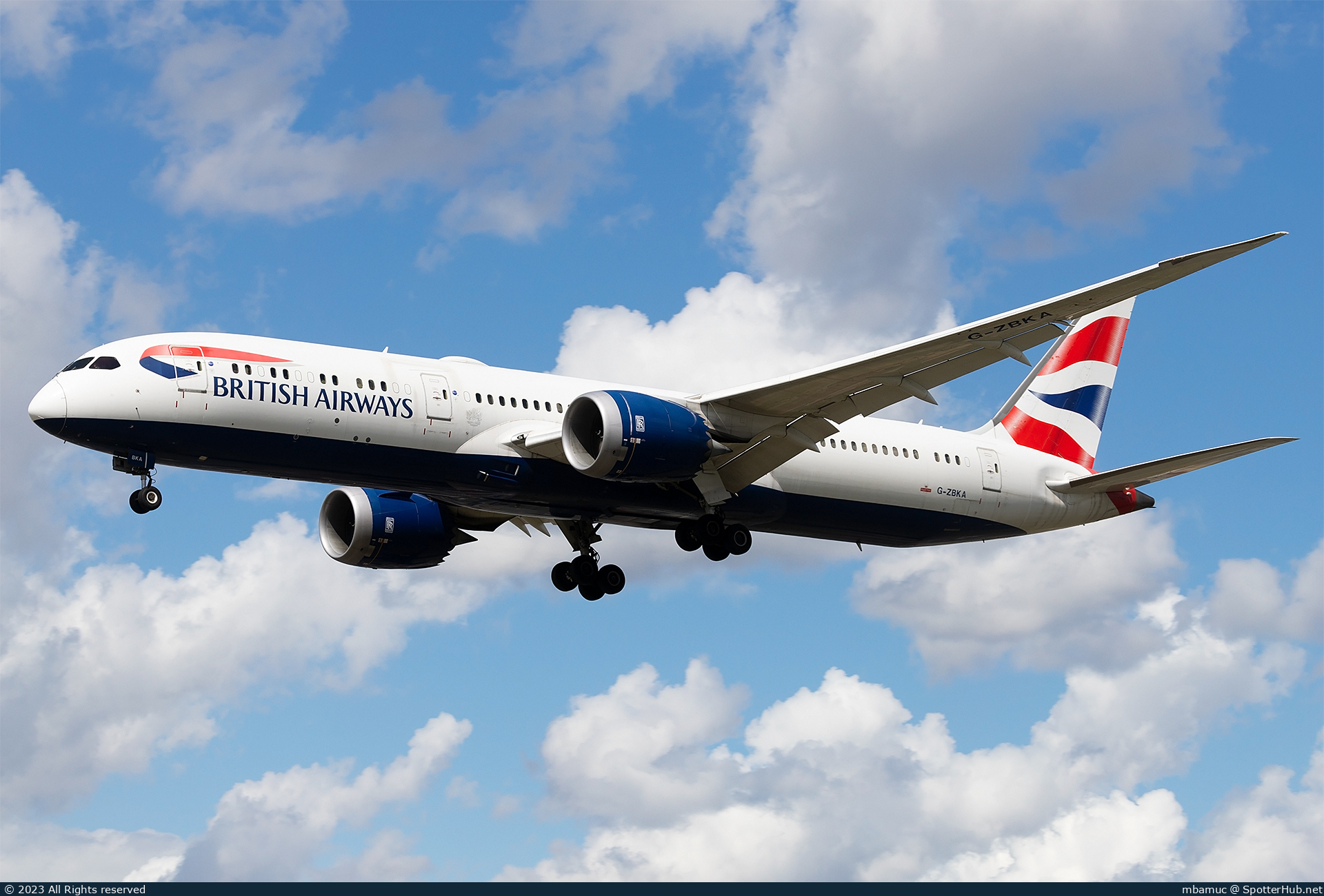 Photo of G-ZBKA - Boeing 787-9 Dreamliner operated by British Airways