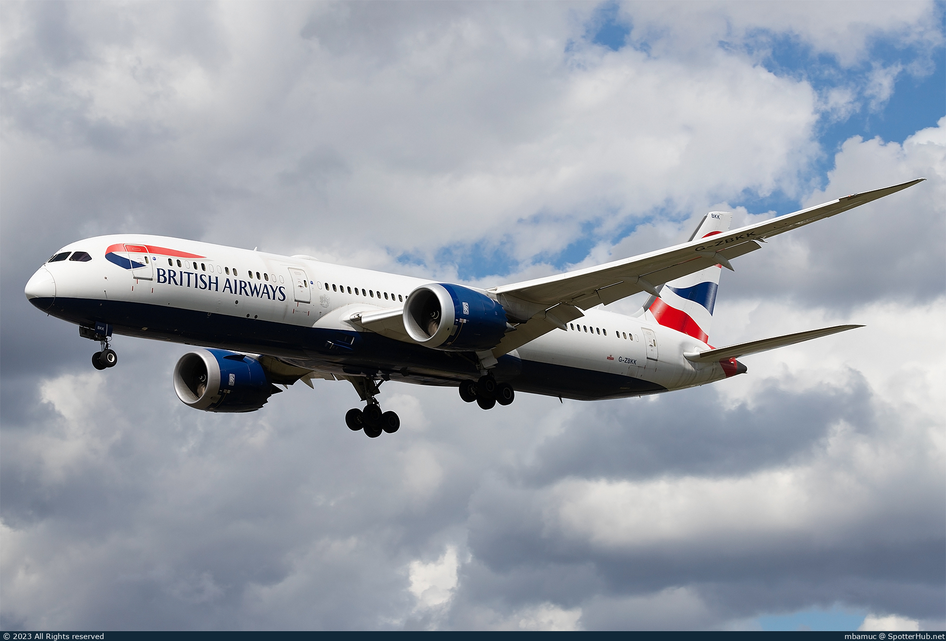 Photo of G-ZBKK - Boeing 787-9 Dreamliner operated by British Airways