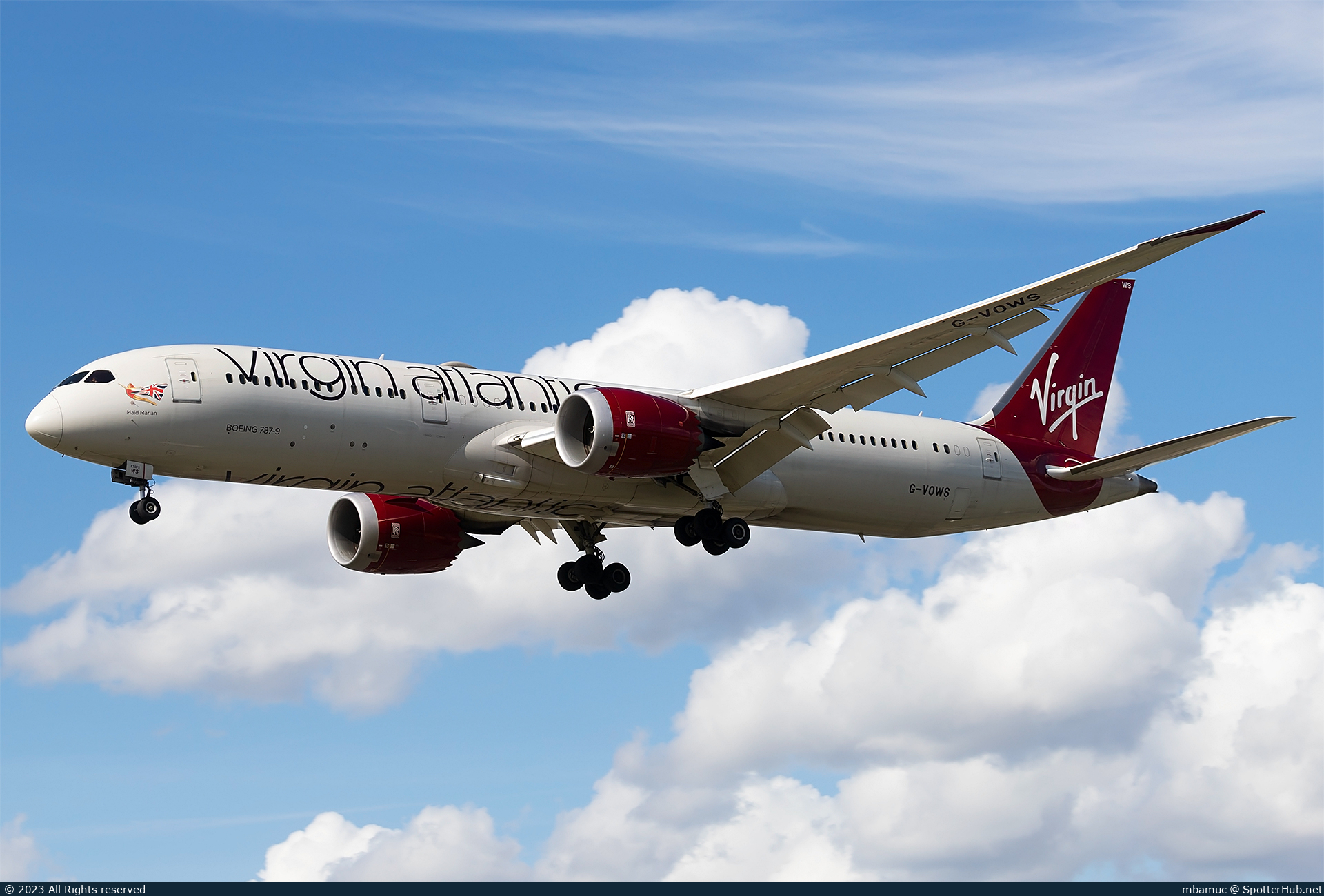 Photo of G-VOWS - Boeing 787-9 Dreamliner operated by Virgin Atlantic Airways