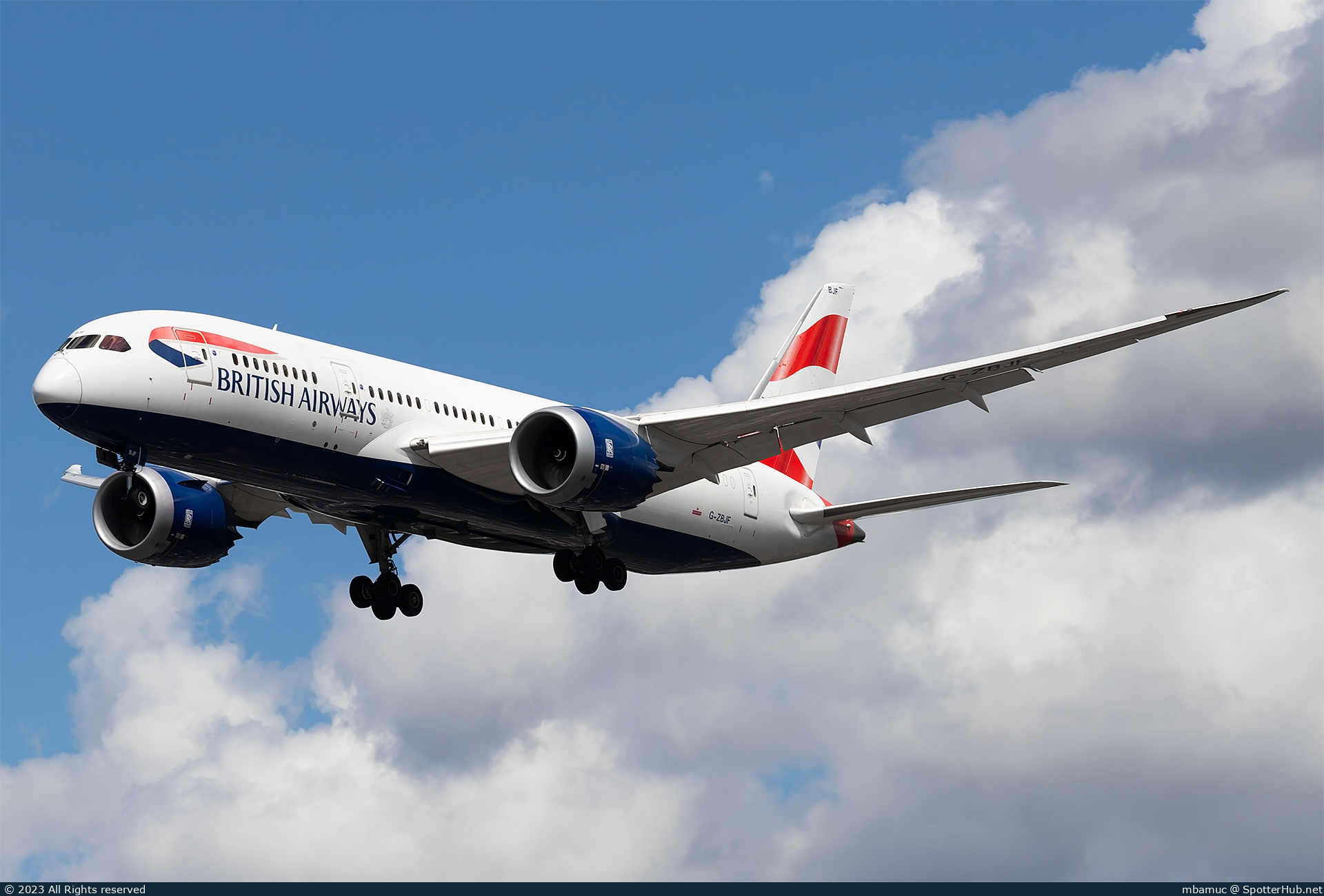 Photo of G-ZBJF - Boeing 787-8 Dreamliner operated by British Airways