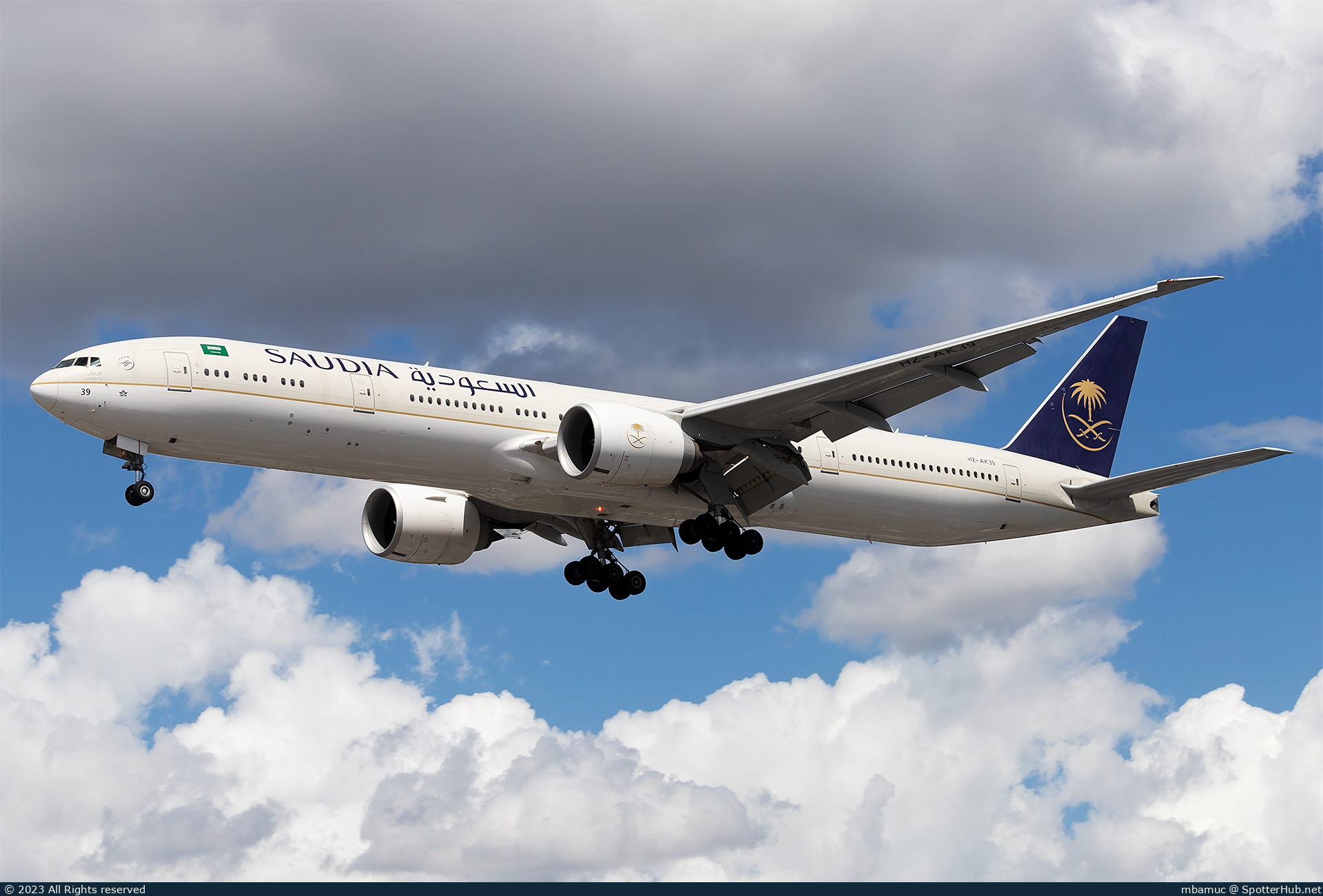 Photo of HZ-AK39 - Boeing 777-3FG(ER) operated by Saudia