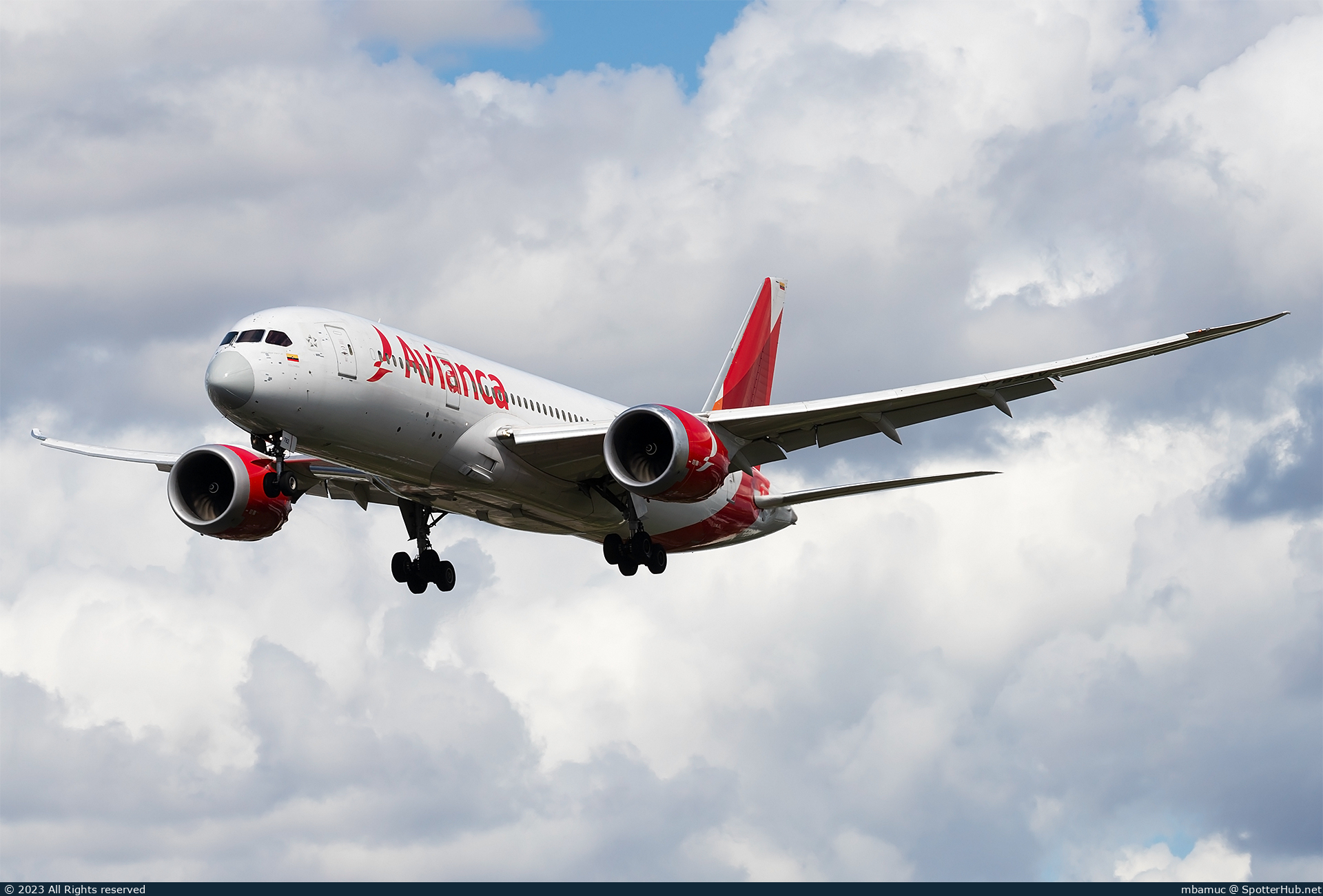 Photo of N782AV - Boeing 787-8 Dreamliner operated by Avianca
