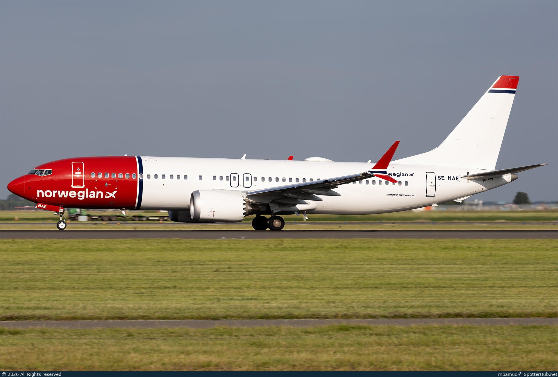 Photo of SE-NAE - Boeing 737 MAX 8 operated by Norwegian Air Sweden