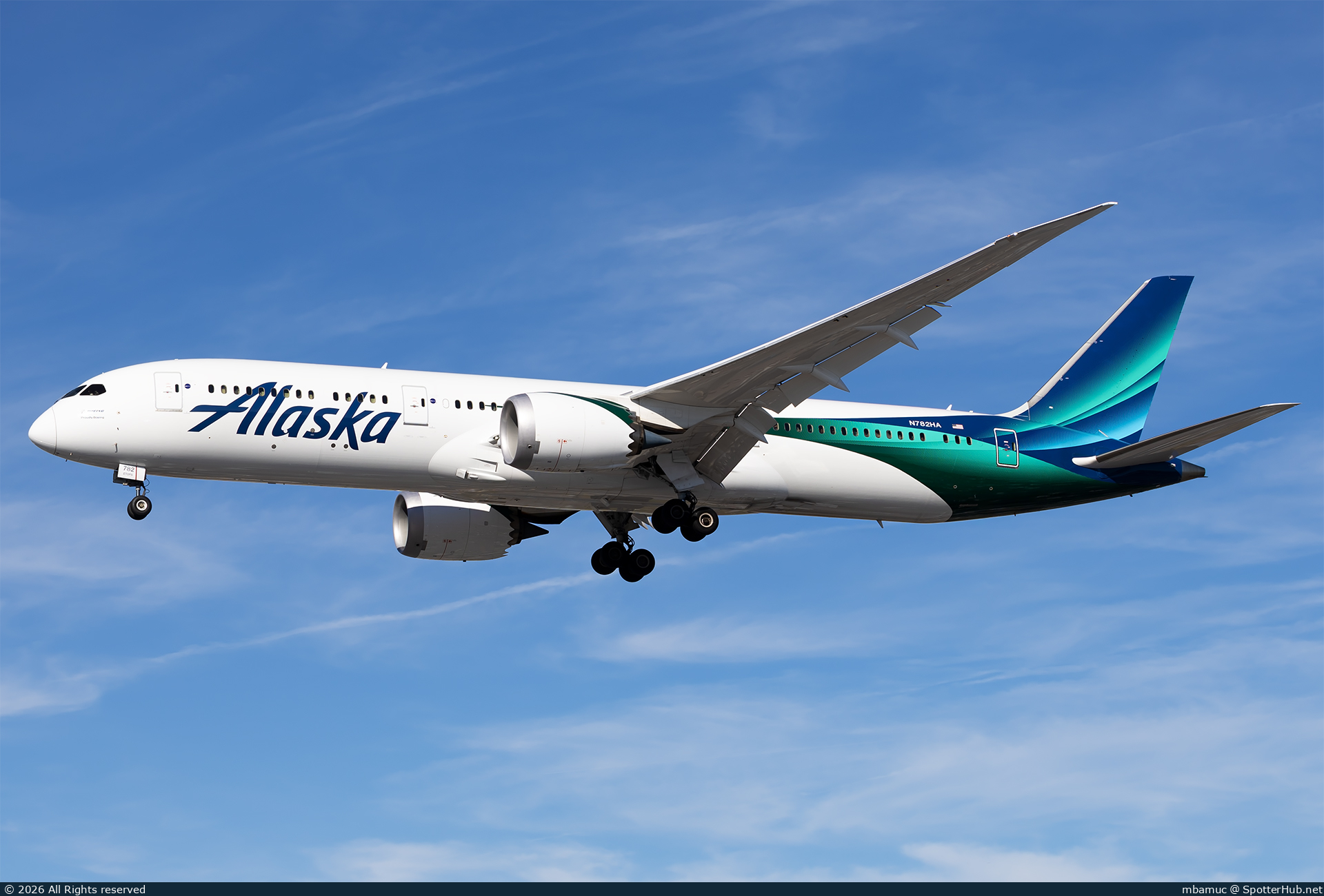 Photo of N782HA - Boeing 787-9 Dreamliner operated by Alaska Airlines