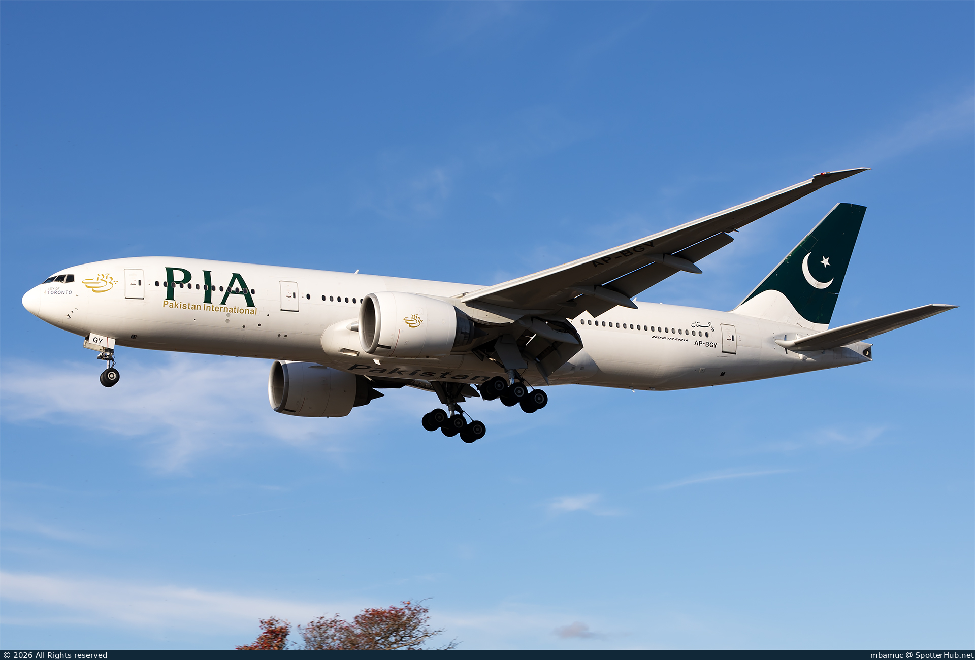 Photo of AP-BGY - Boeing 777-240(LR) operated by PIA Pakistan International Airlines