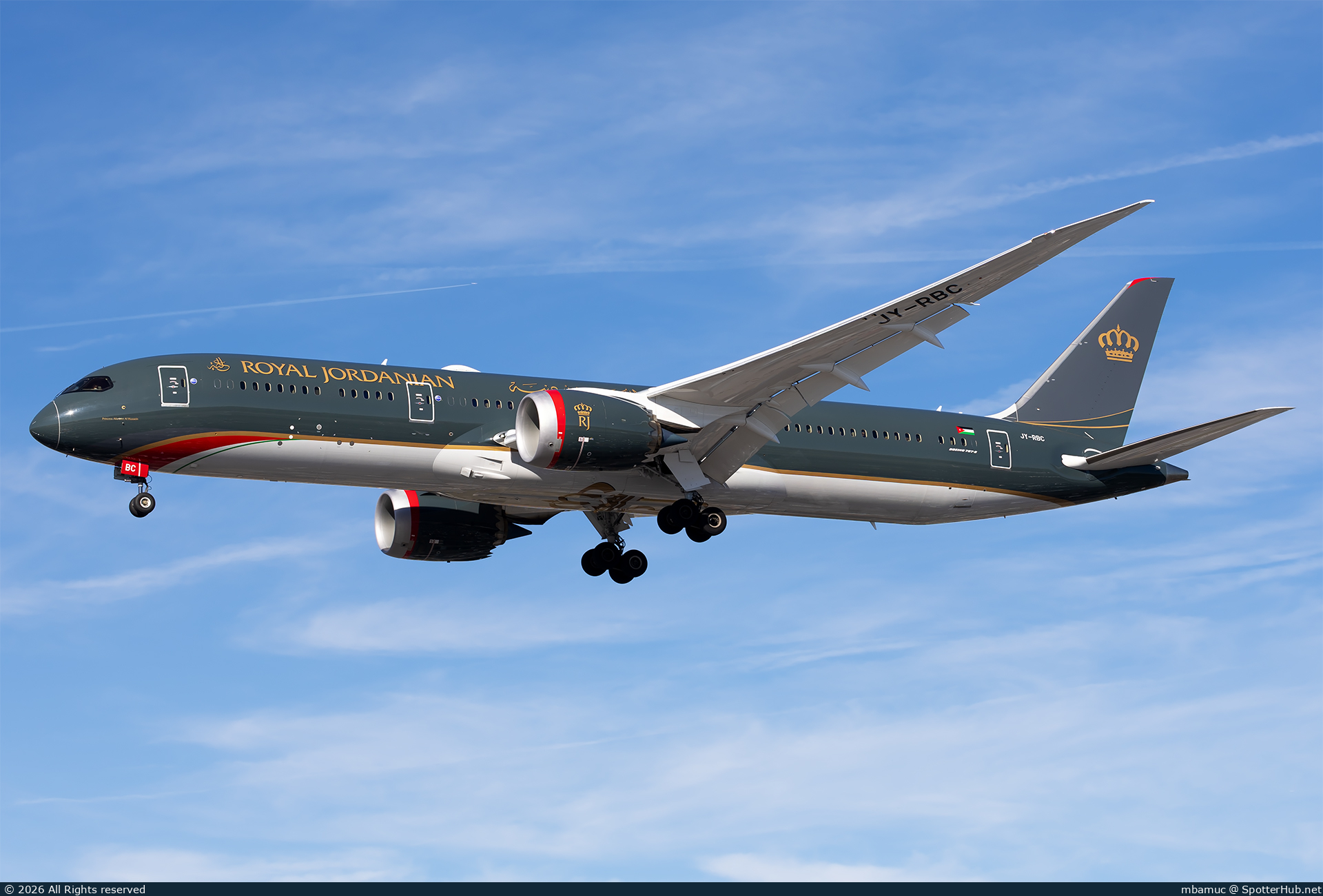 Photo of JY-RBC - Boeing 787-9 Dreamliner operated by Royal Jordanian Airlines