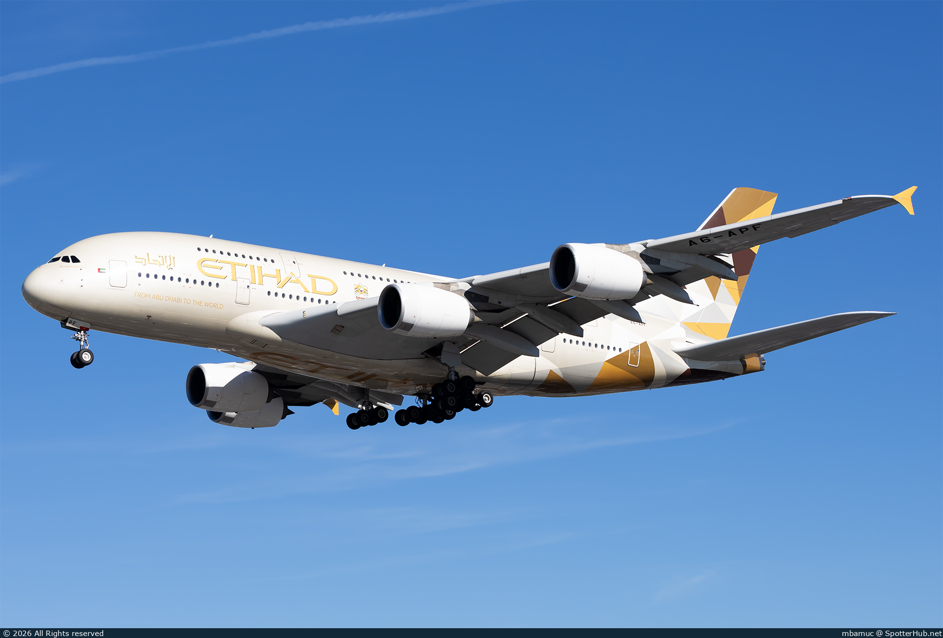 Photo of A6-APF - Airbus A380-861 operated by Etihad Airways