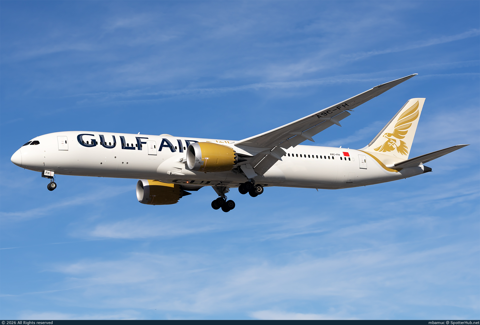 Photo of A9C-FH - Boeing 787-9 Dreamliner operated by Gulf Air
