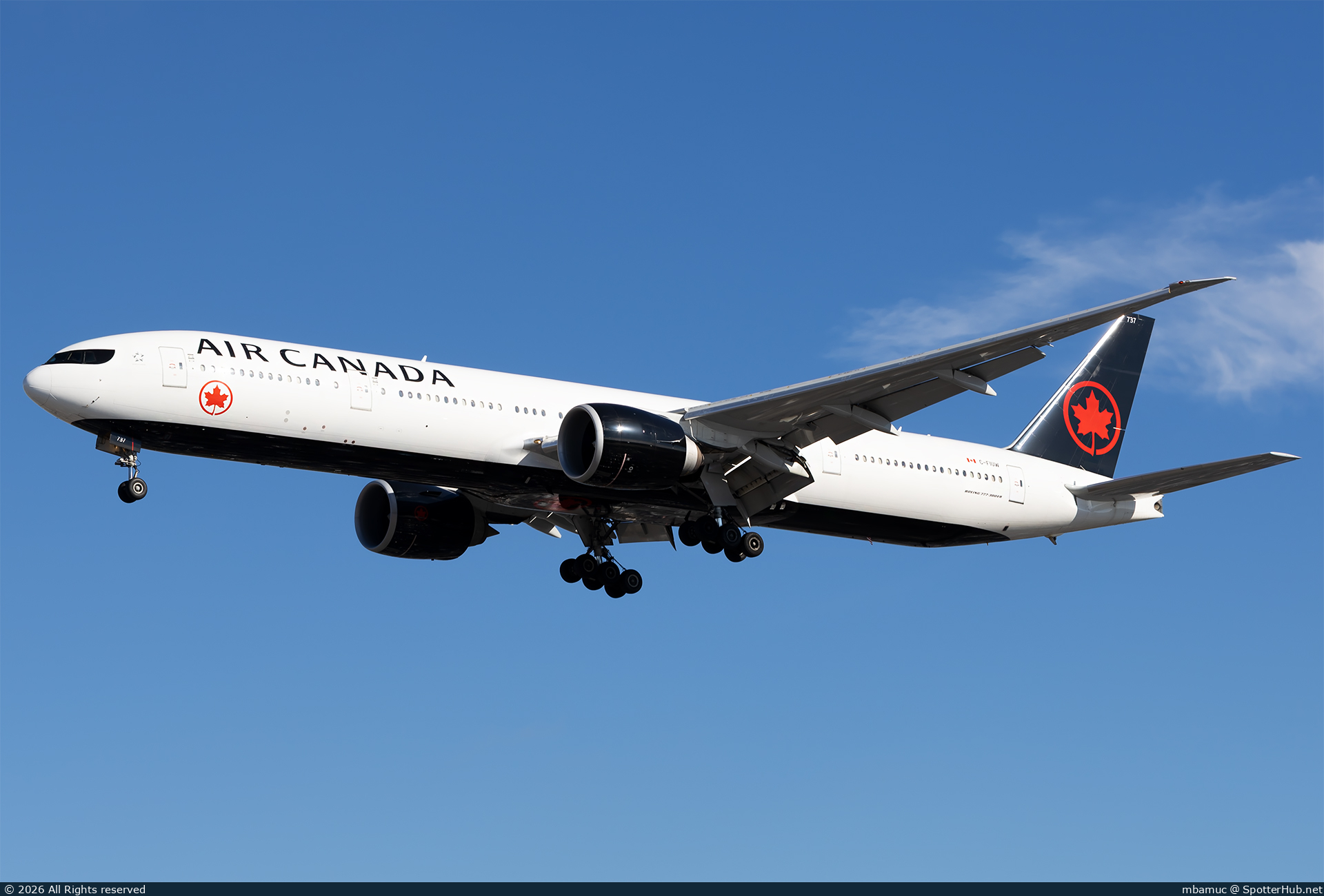Photo of C-FIUW - Boeing 777-333(ER) operated by Air Canada