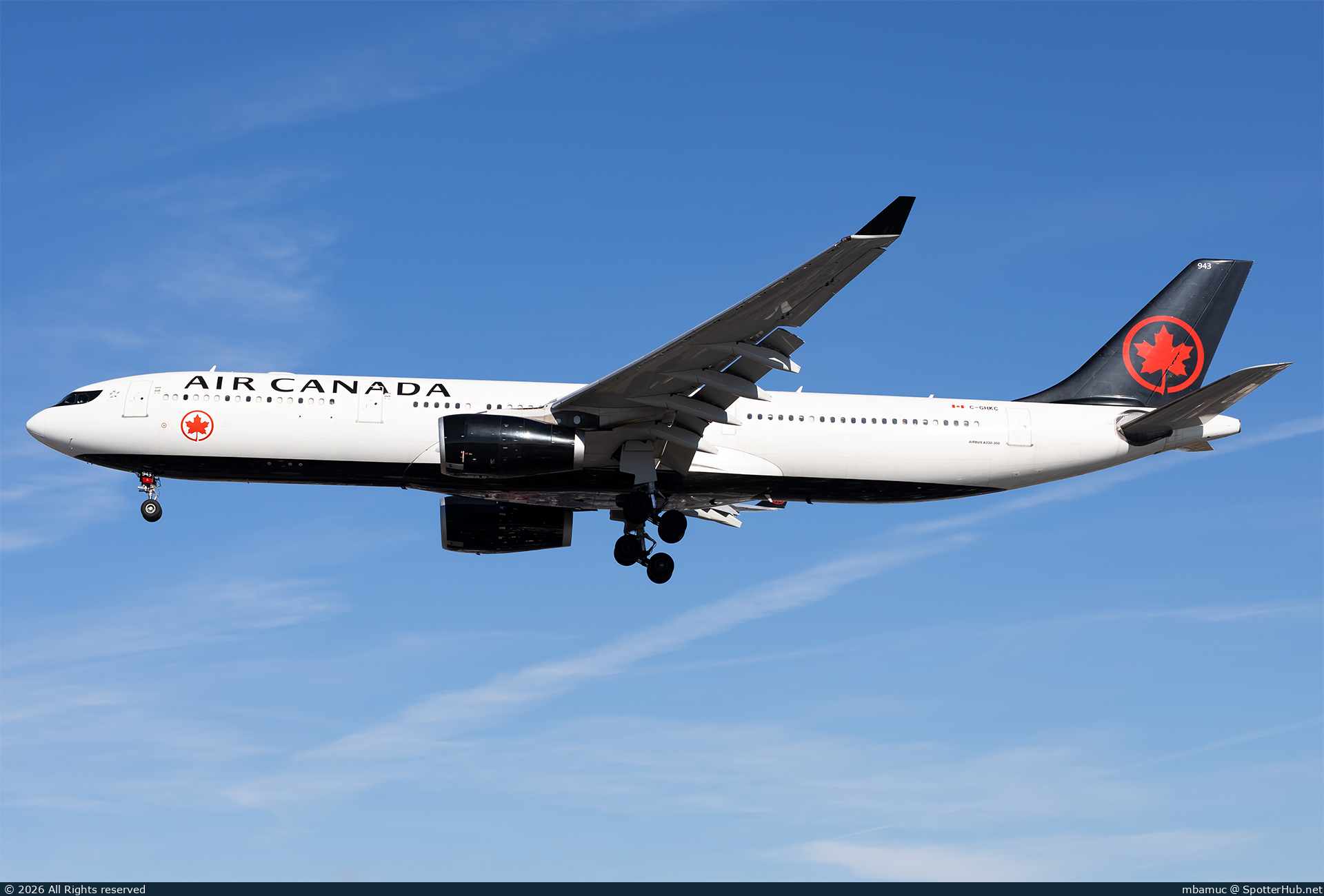 Photo of C-GHKC - Airbus A330-343 operated by Air Canada