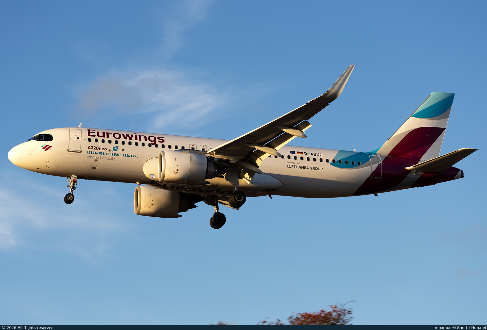 Photo of D-AENG - Airbus A320-251N operated by Eurowings