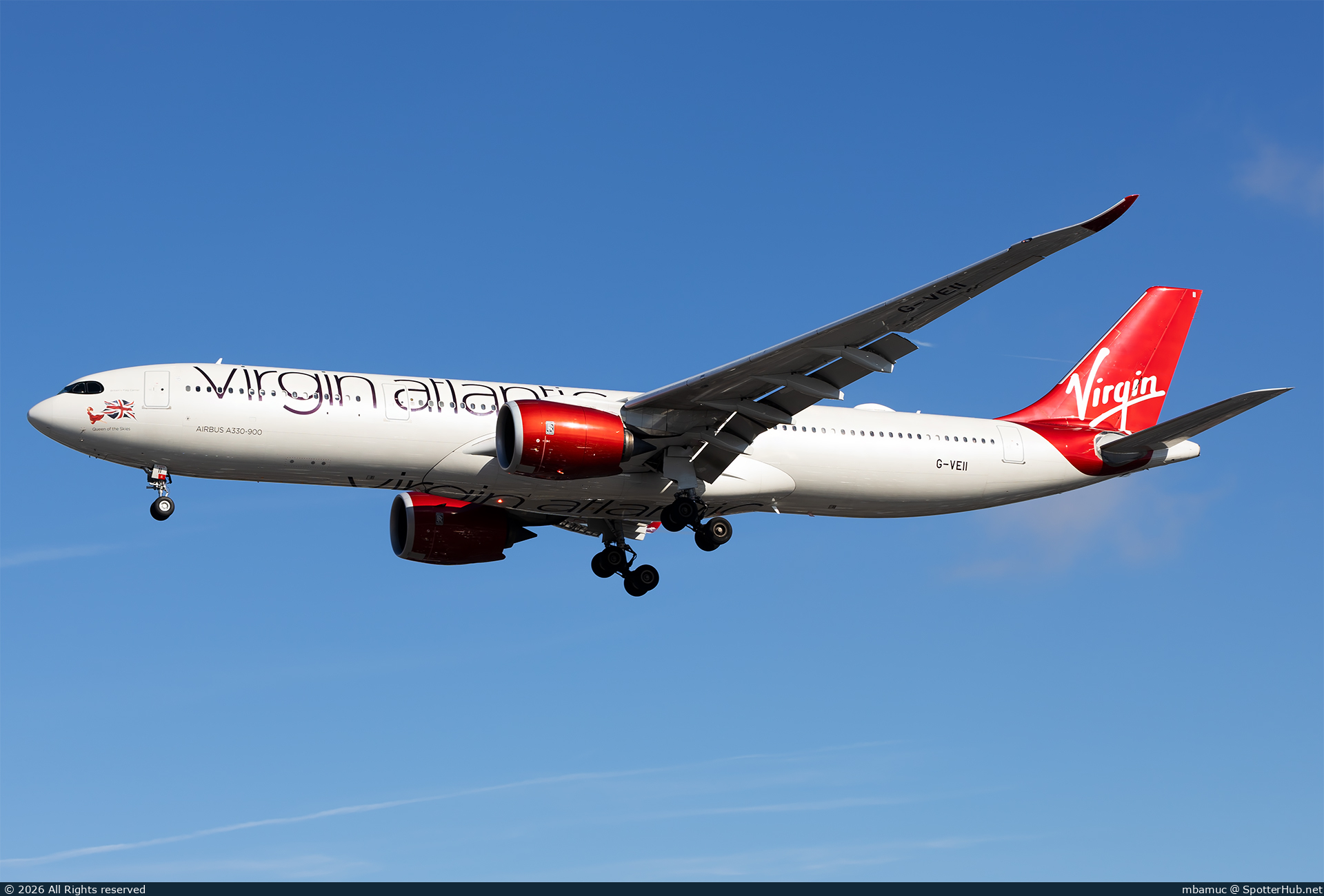 Photo of G-VEII - Airbus A330-941 operated by Virgin Atlantic Airways