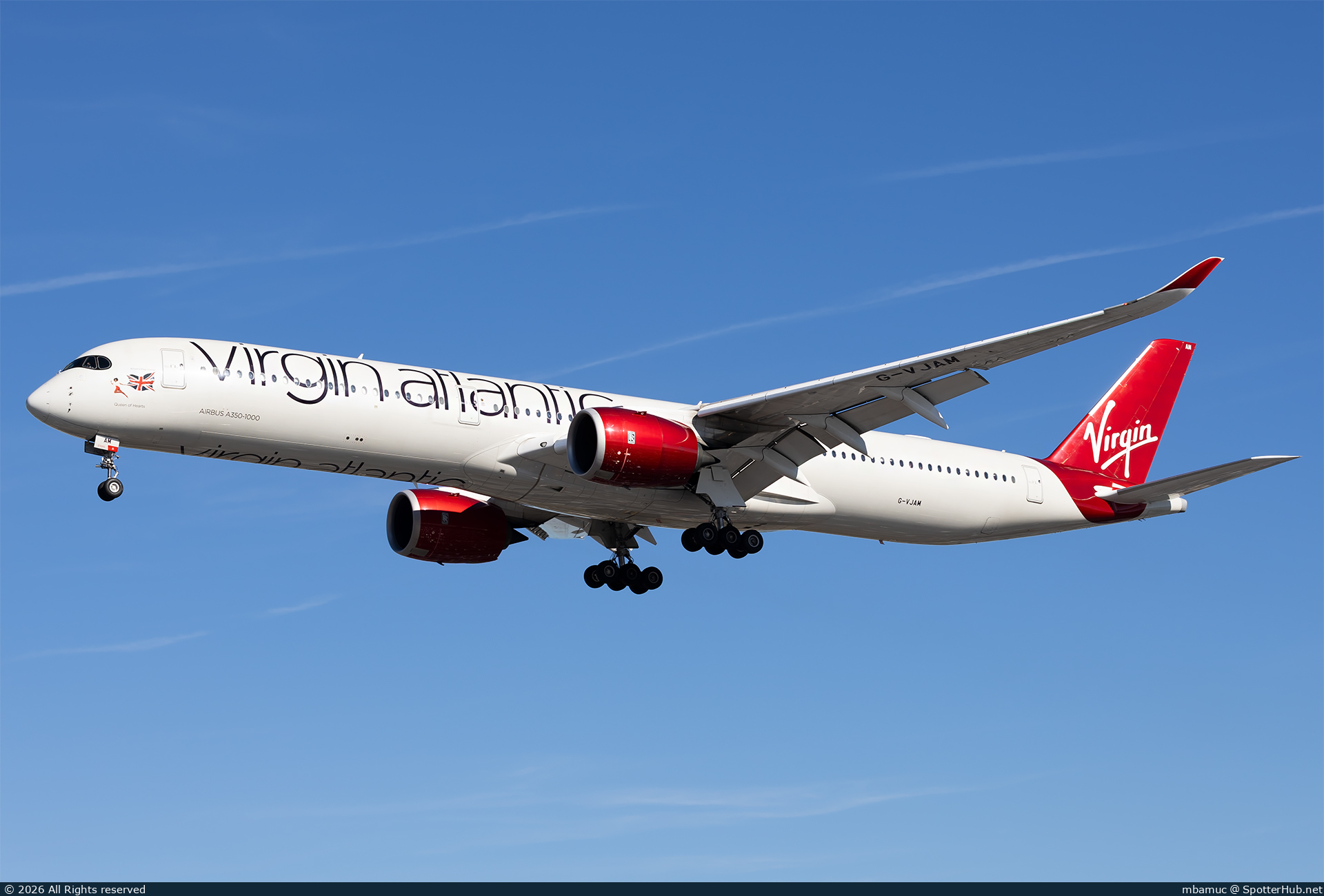 Photo of G-VJAM - Airbus A350-1041 operated by Virgin Atlantic Airways
