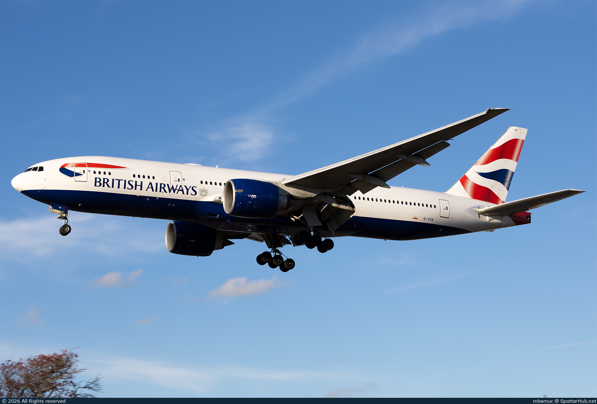 Photo of G-VIIA - Boeing 777-236(ER) operated by British Airways