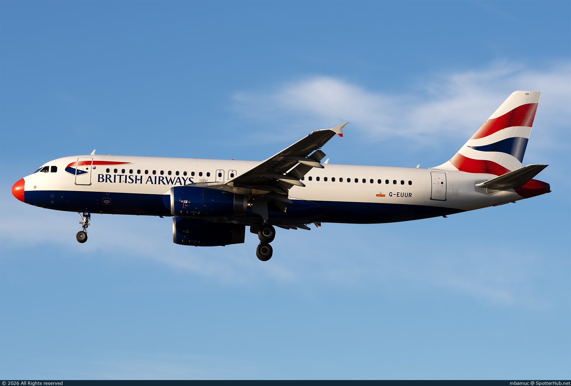 Photo of G-EUUR - Airbus A320-232 operated by British Airways