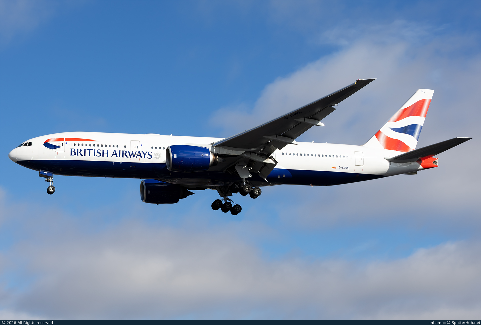 Photo of G-YMML - Boeing 777-236(ER) operated by British Airways