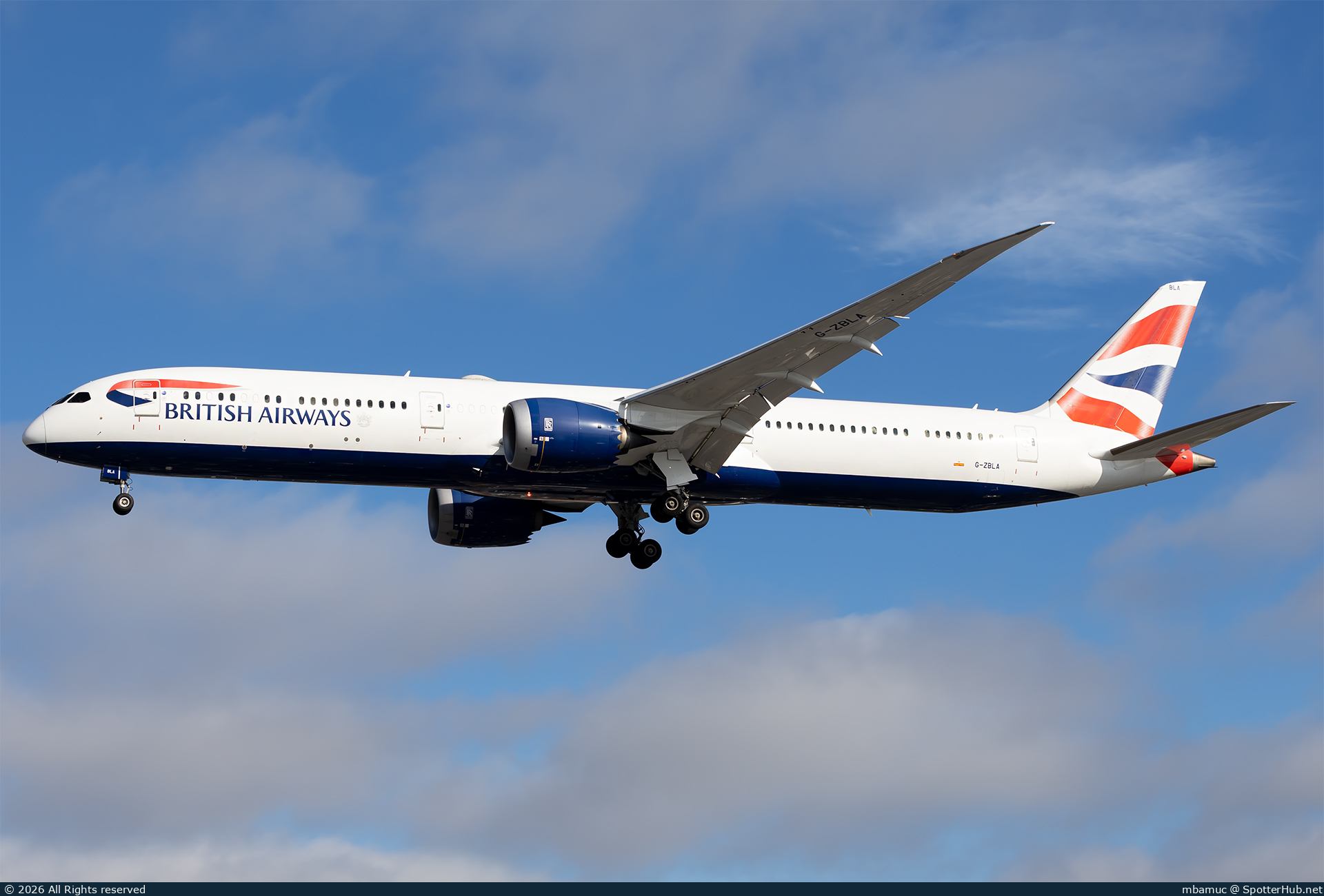 Photo of G-ZBLA - Boeing 787-10 Dreamliner operated by British Airways