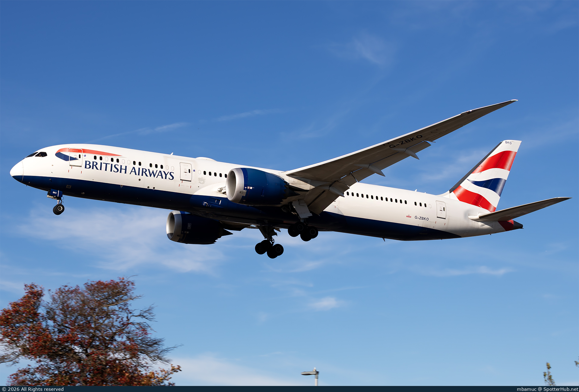 Photo of G-ZBKO - Boeing 787-9 Dreamliner operated by British Airways