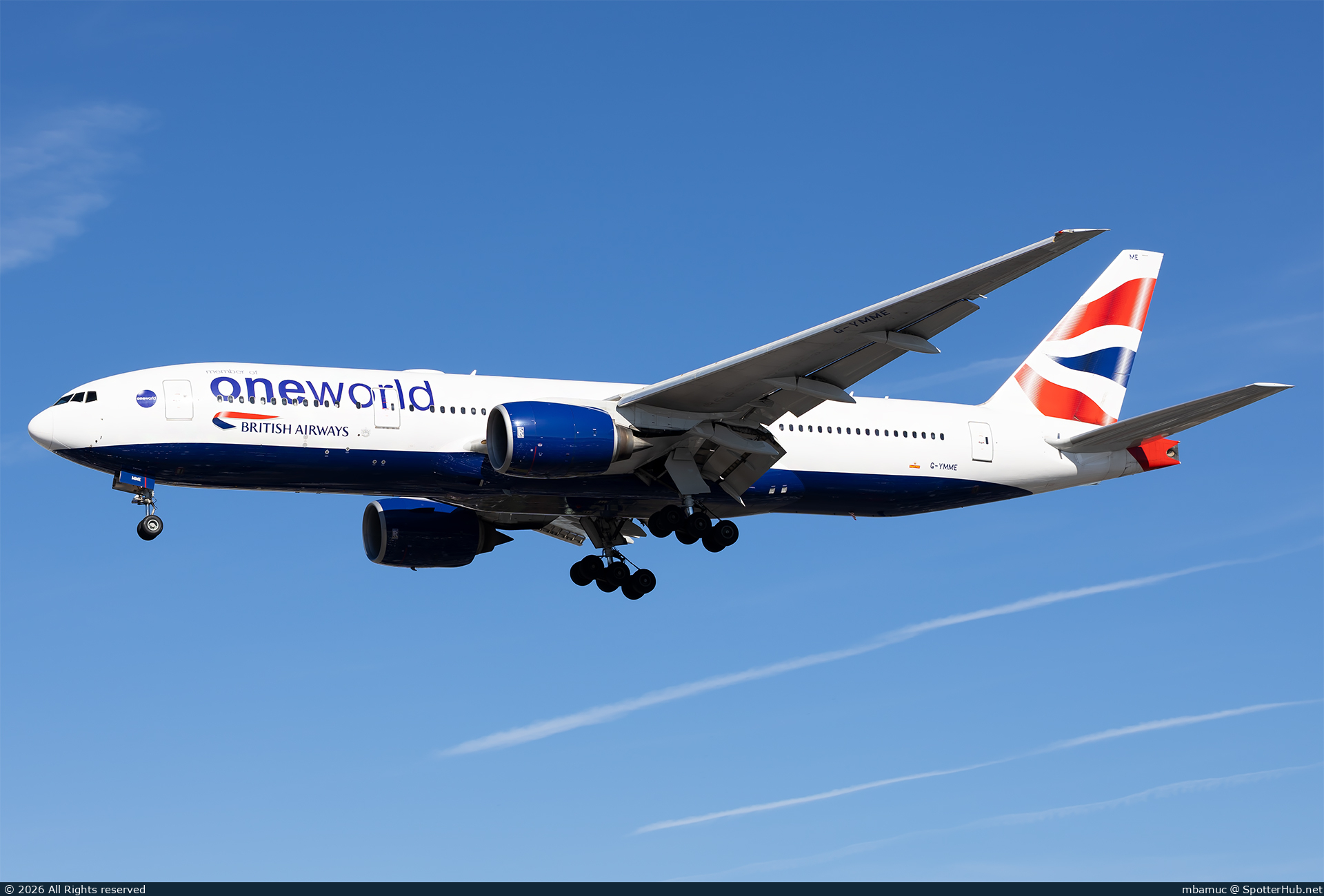 Photo of G-YMME - Boeing 777-236(ER) operated by British Airways