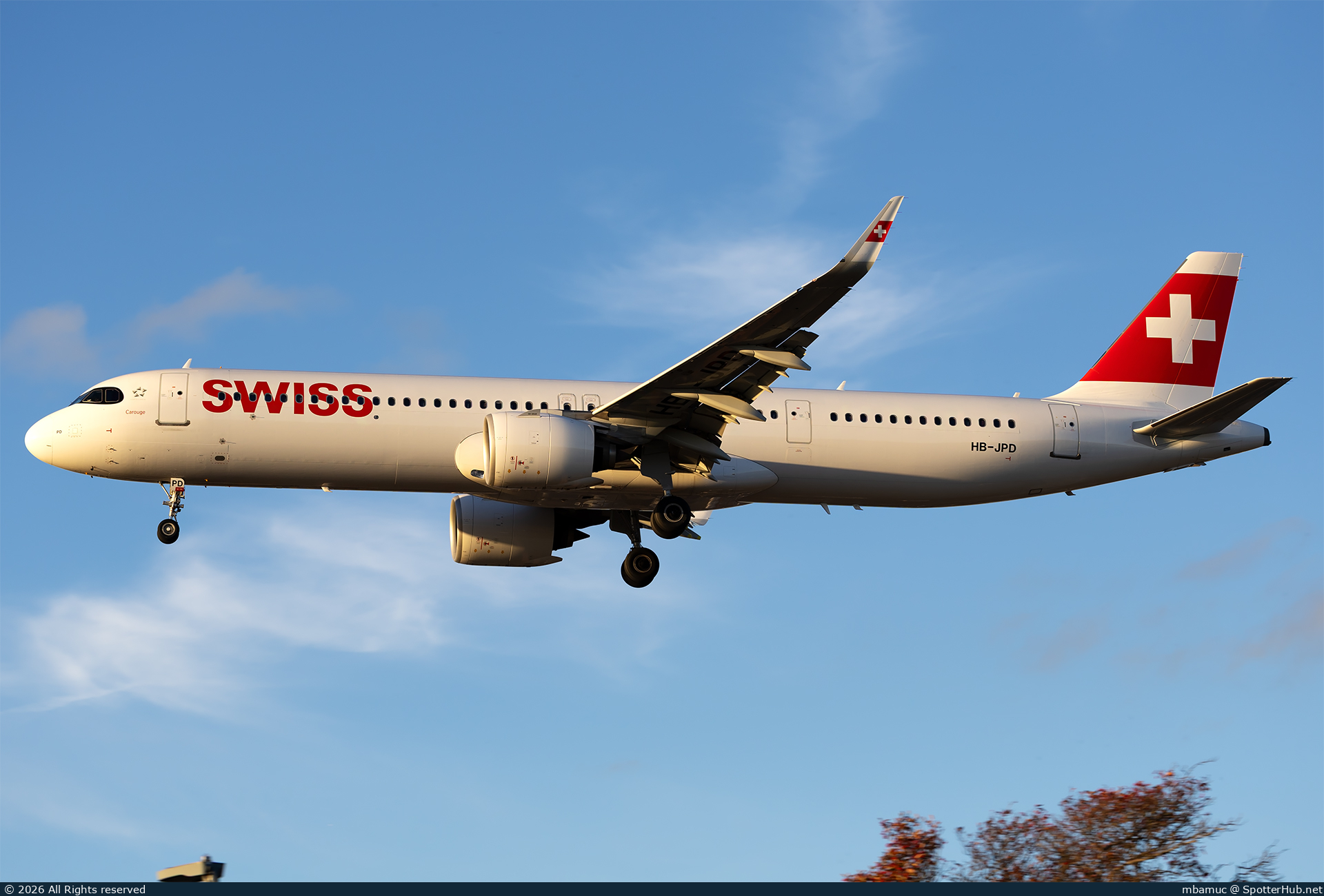 Photo of HB-JPD - Airbus A321-271NX operated by Swiss International Air Lines