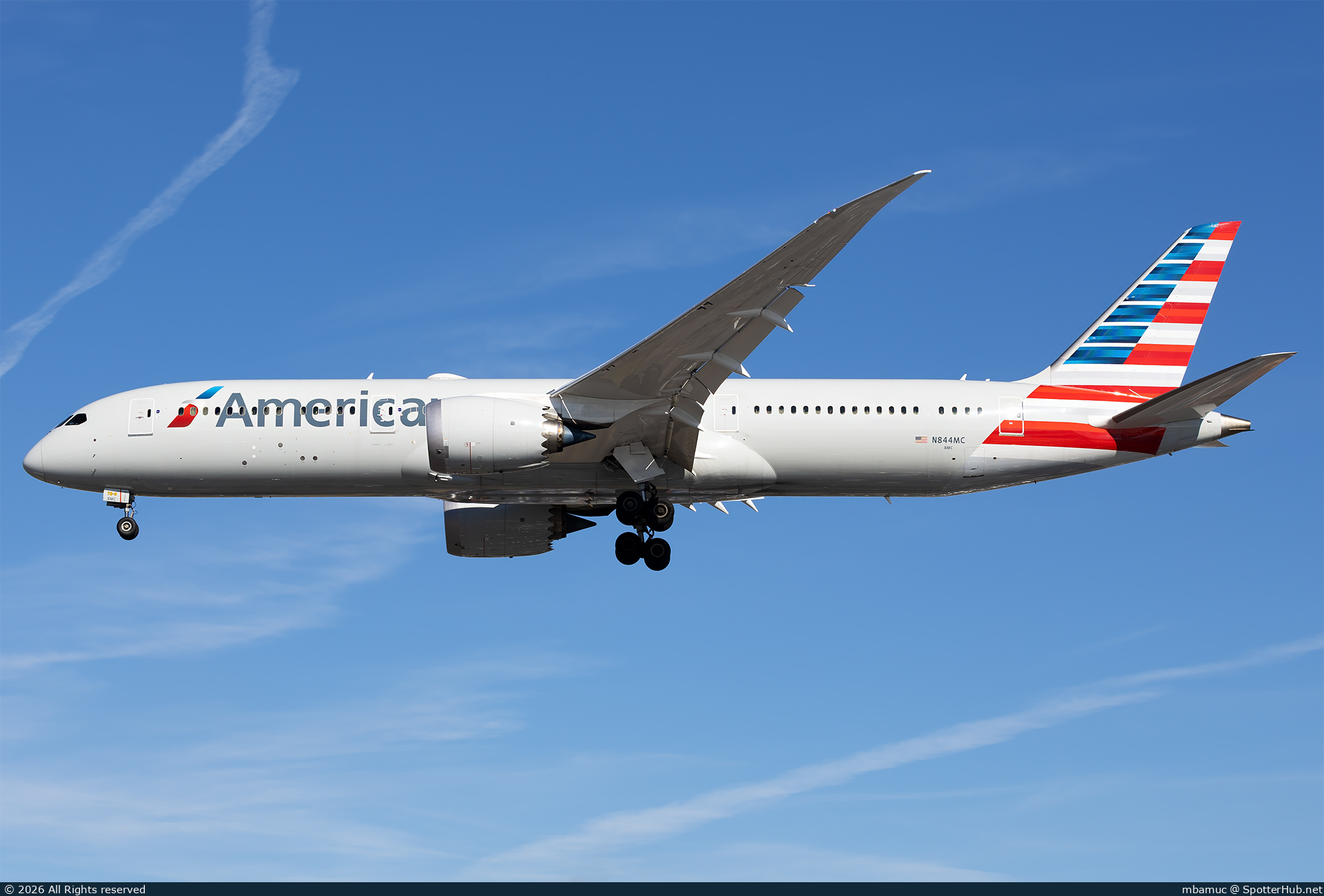 Photo of N844MC - Boeing 787-9 Dreamliner operated by American Airlines