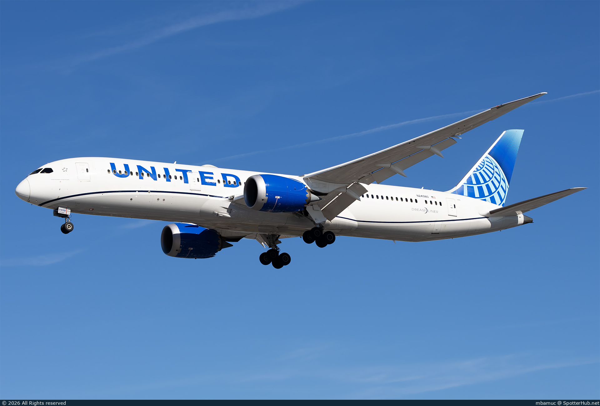 Photo of N24980 - Boeing 787-9 Dreamliner operated by United Airlines