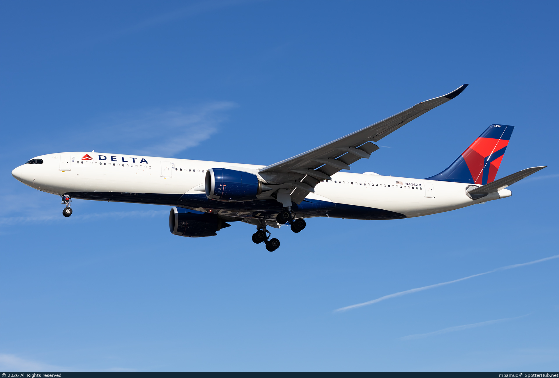 Photo of N436DX - Airbus A330-941 operated by Delta Air Lines