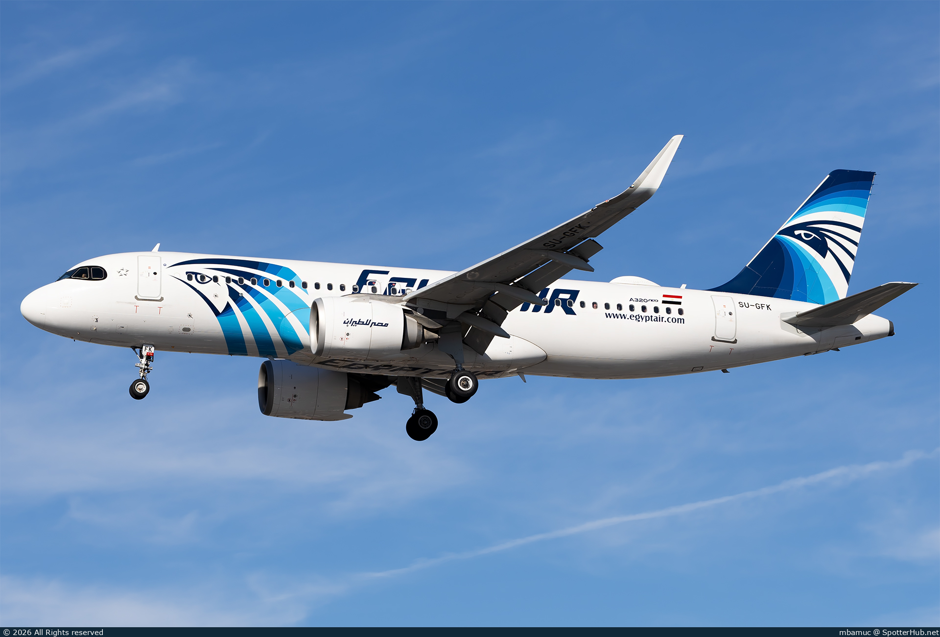 Photo of SU-GFK - Airbus A320-251N operated by Egyptair