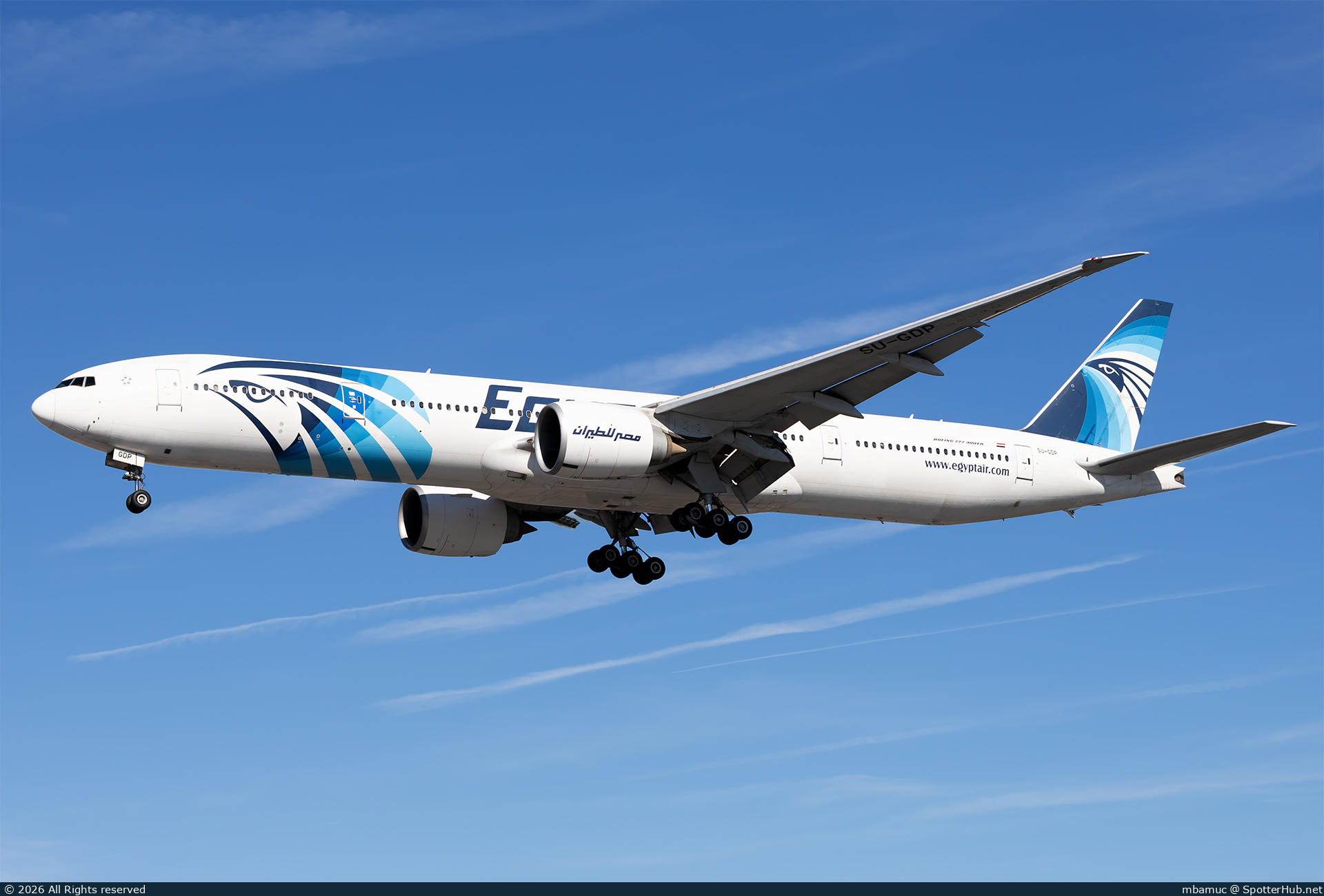Photo of SU-GDP - Boeing 777-36N(ER) operated by Egyptair