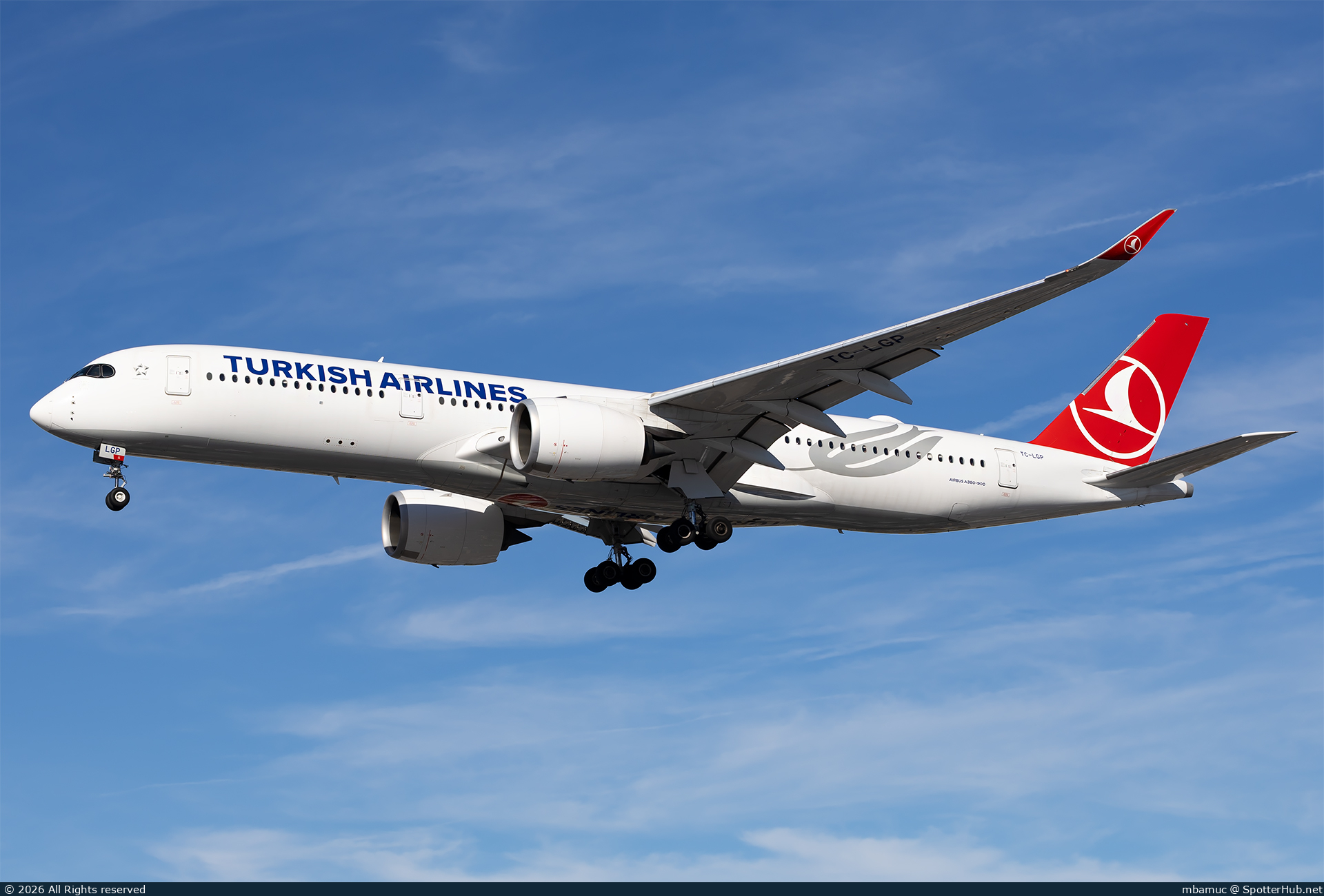 Photo of TC-LGP - Airbus A350-941 operated by Turkish Airlines