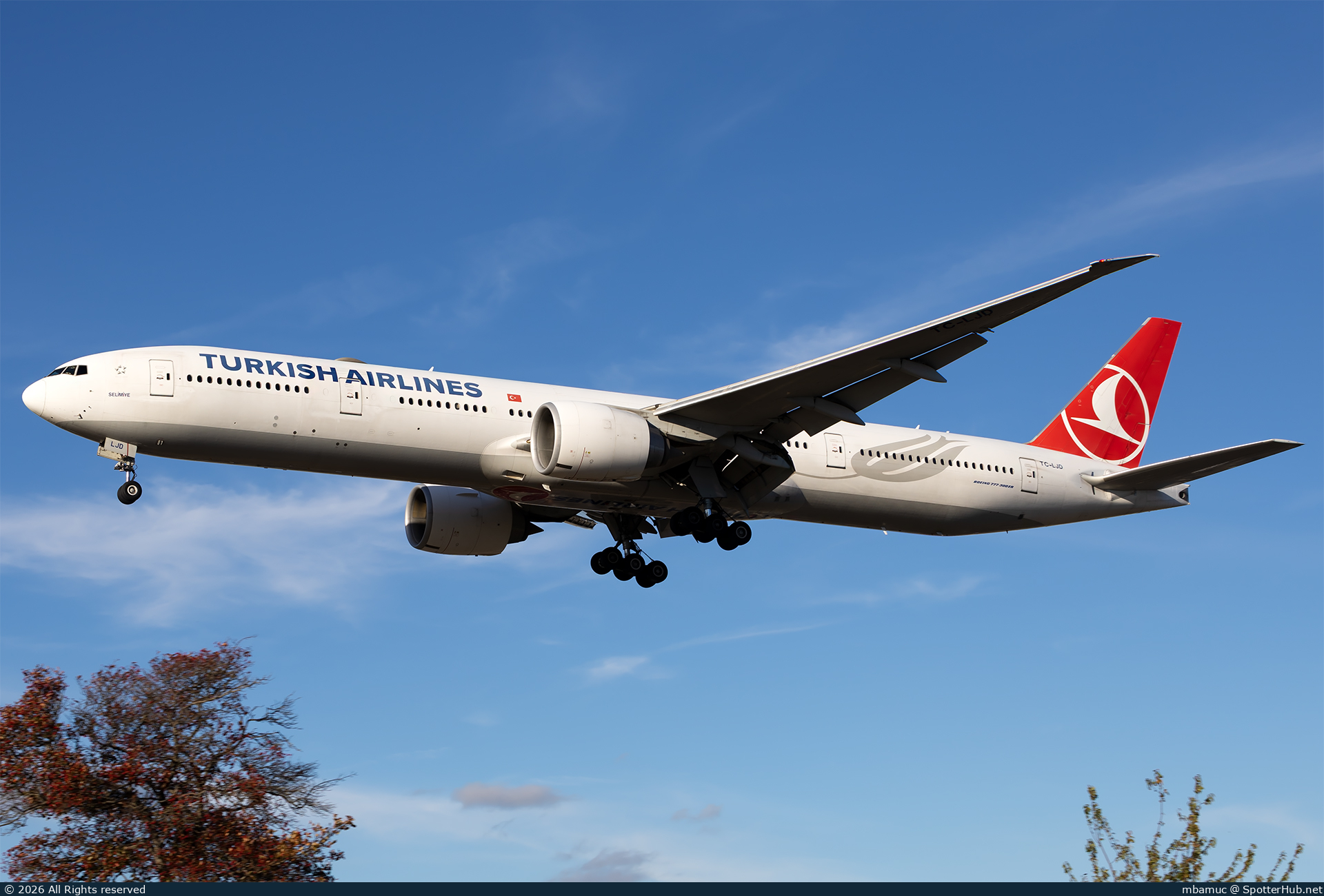 Photo of TC-LJD - Boeing 777-3F2(ER) operated by Turkish Airlines