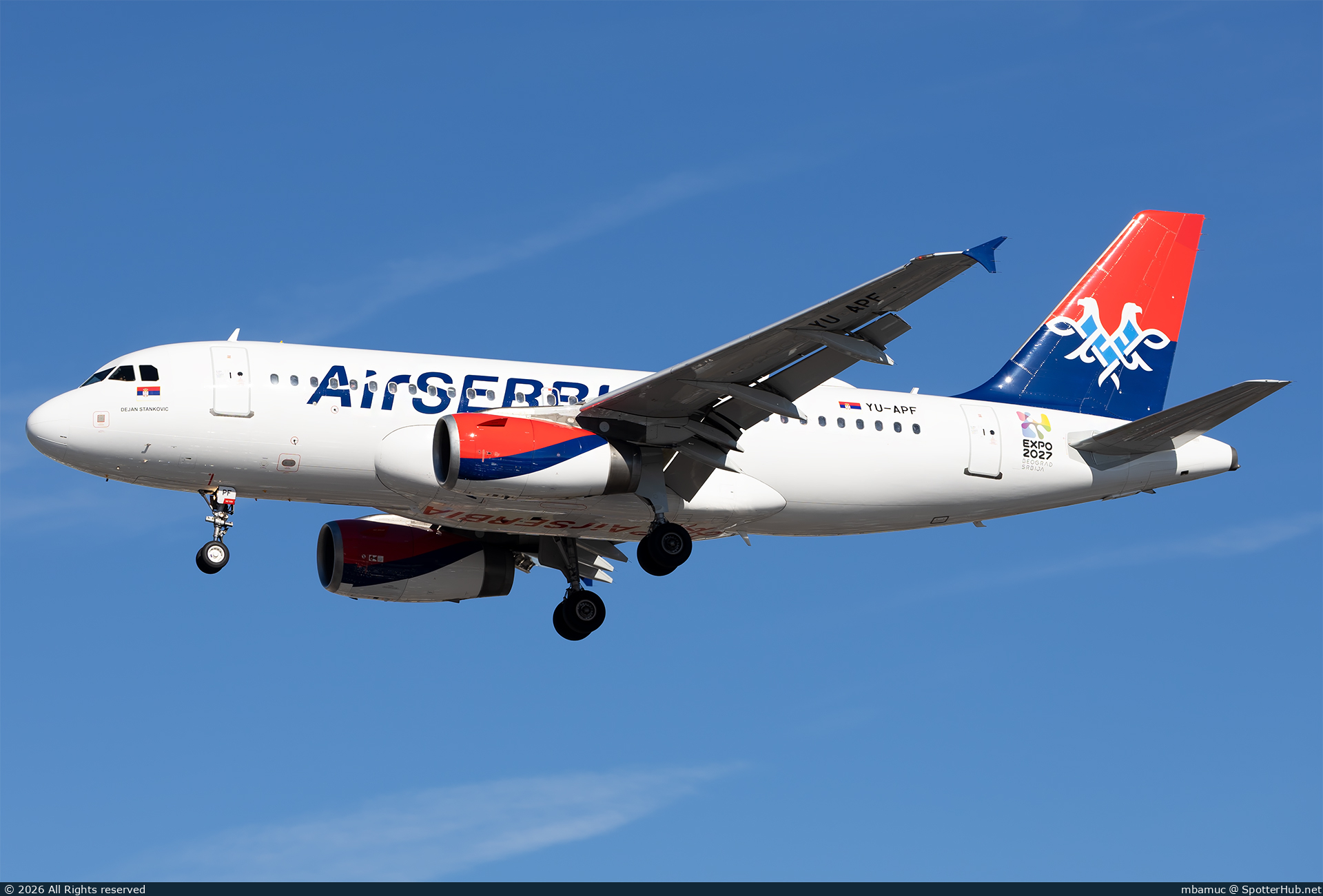 Photo of YU-APF - Airbus A319-132 operated by Air Serbia